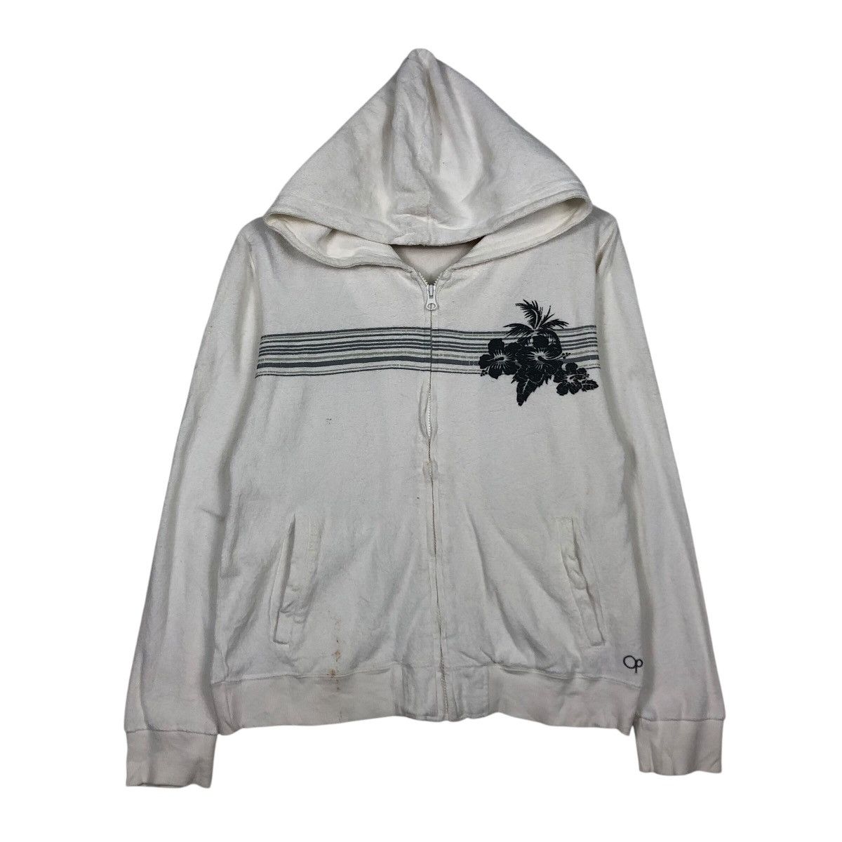 Japanese Brand 📌Vintage Zipper Hoodie Ocean Pacific Sunwear Big Logo Hawaii Size US M / EU 48-50 / 2 - 2 Thumbnail