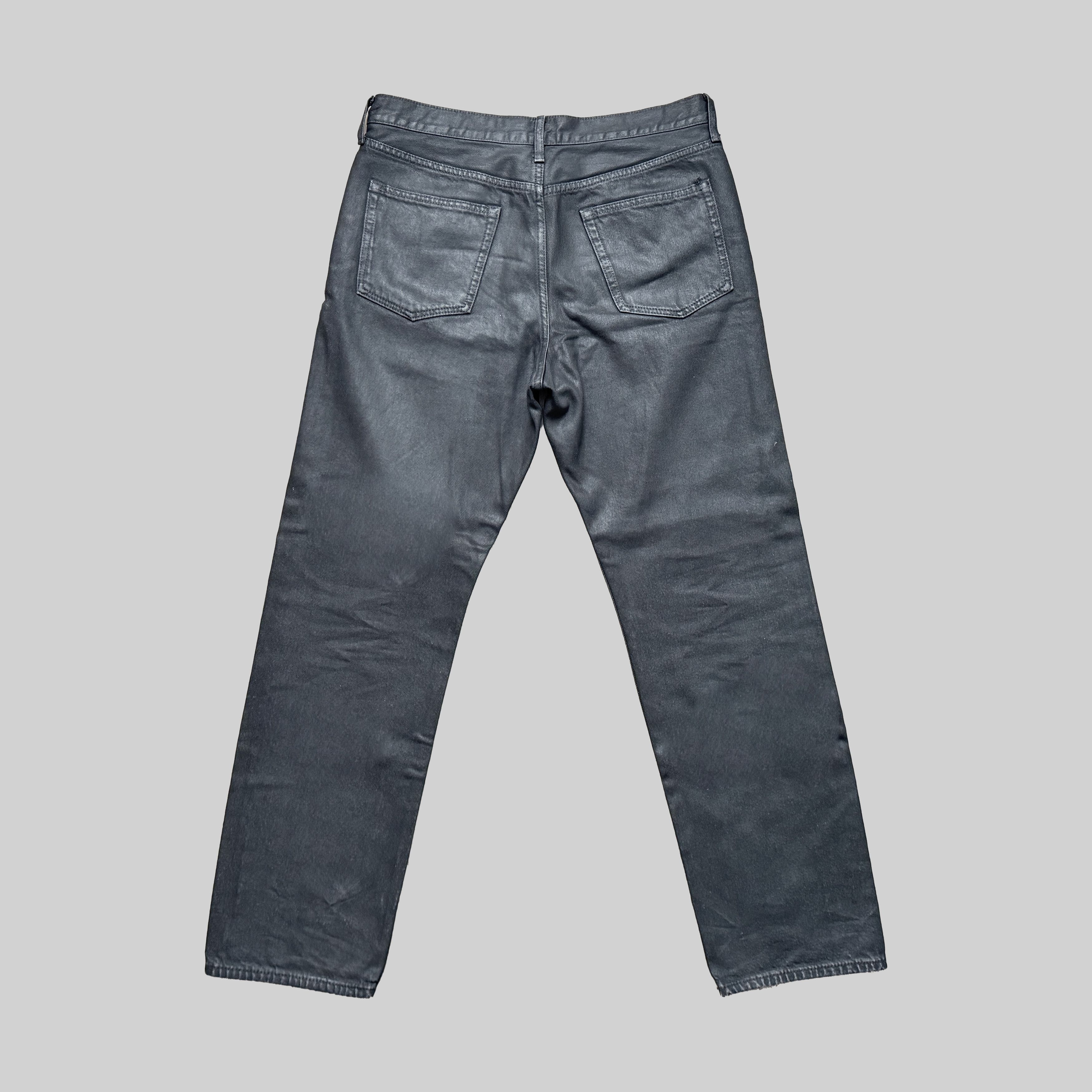 Cos Black Coated Jeans Size US 31 - 2 Thumbnail