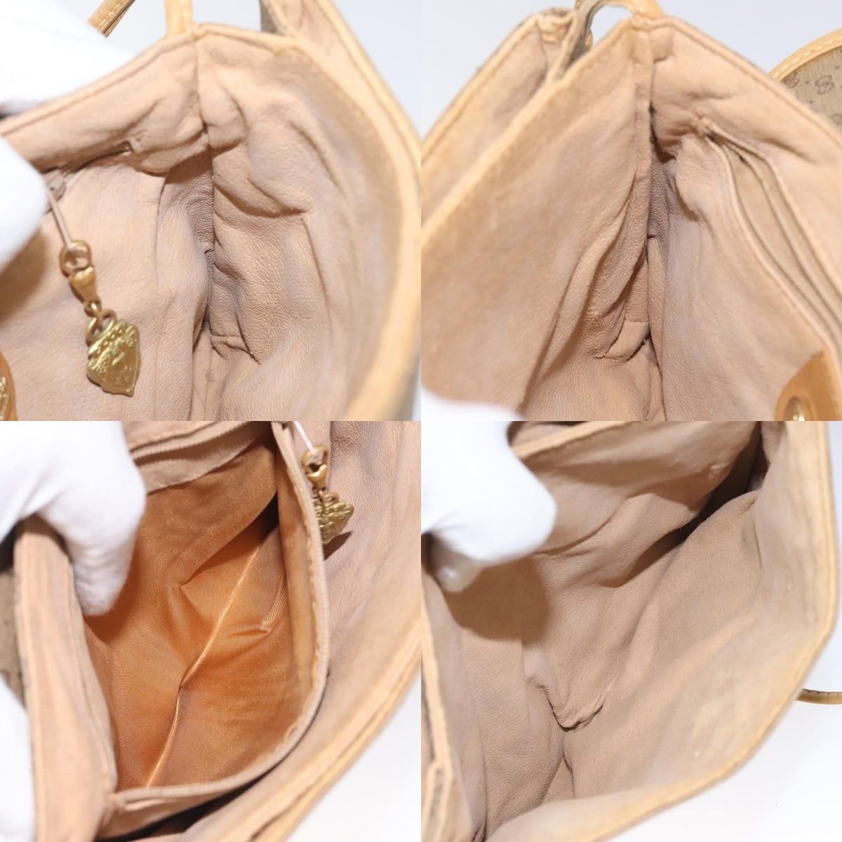 Gucci GUCCI Micro GG Canvas Shoulder Bag Pvc Leather Beige Size ONE SIZE - 12 Thumbnail