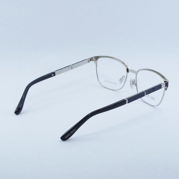 Jimmy Choo Jimmy Choo JC192 0003 00 Eyeglasses Matte Black/Silver 54mm Size ONE SIZE - 9 Thumbnail