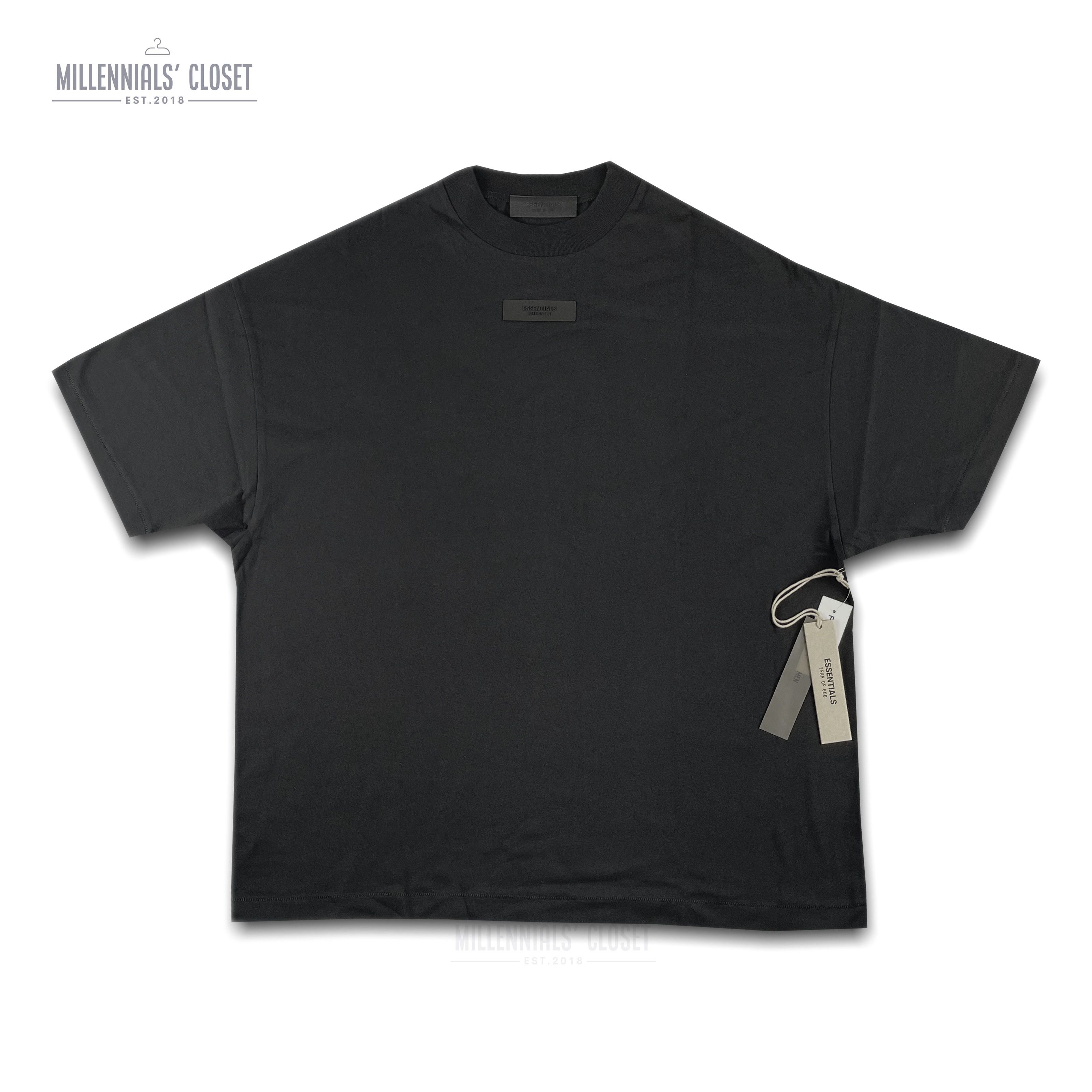 Fear of God Essentials Tee Jet Black SS24 size XS