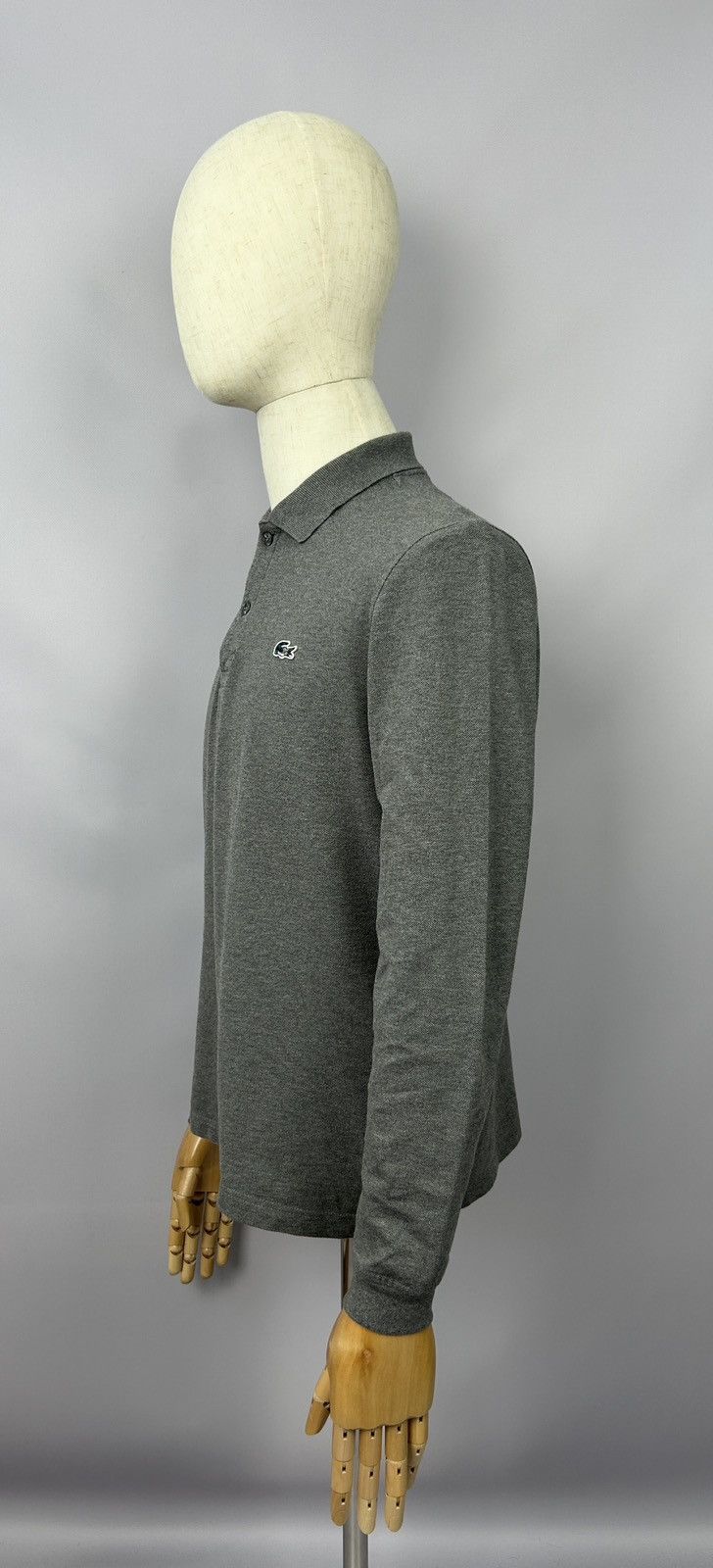 Lacoste Lacoste Grey Longsleeve Polo Shirt Size 4 / M P2P 20'8" Size US M / EU 48-50 / 2 - 4 Thumbnail