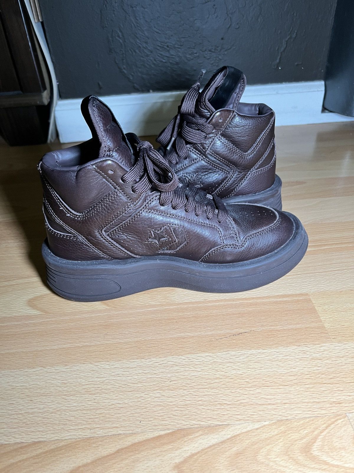 Converse × Rick Owens Drkshdw TURBOWPN Mid Sneakers Size US 7 / IT 37 - 5 Thumbnail