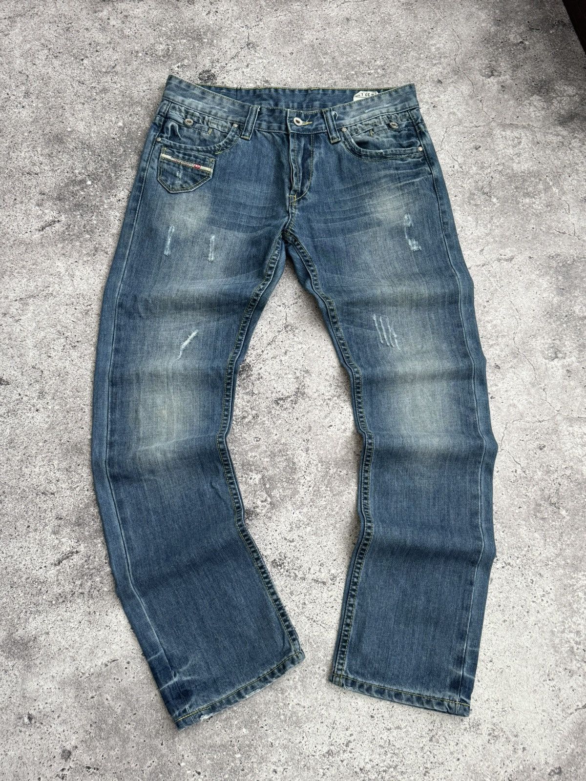 Diesel × Vintage Vintage Diesel Y2K distressed dirty jeans pants Size US 33 - 5 Thumbnail
