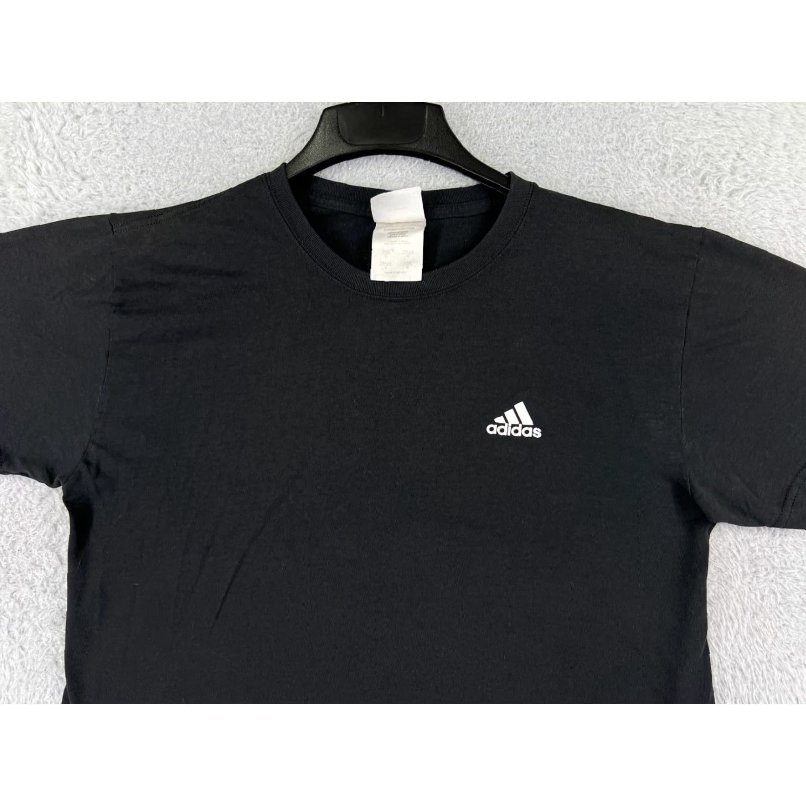 Adidas Adidas Shirt Mens Large Black Short Sleeve Crew Neck Logo Polyester T-Shirt Size US L / EU 52-54 / 3 - 5 Thumbnail