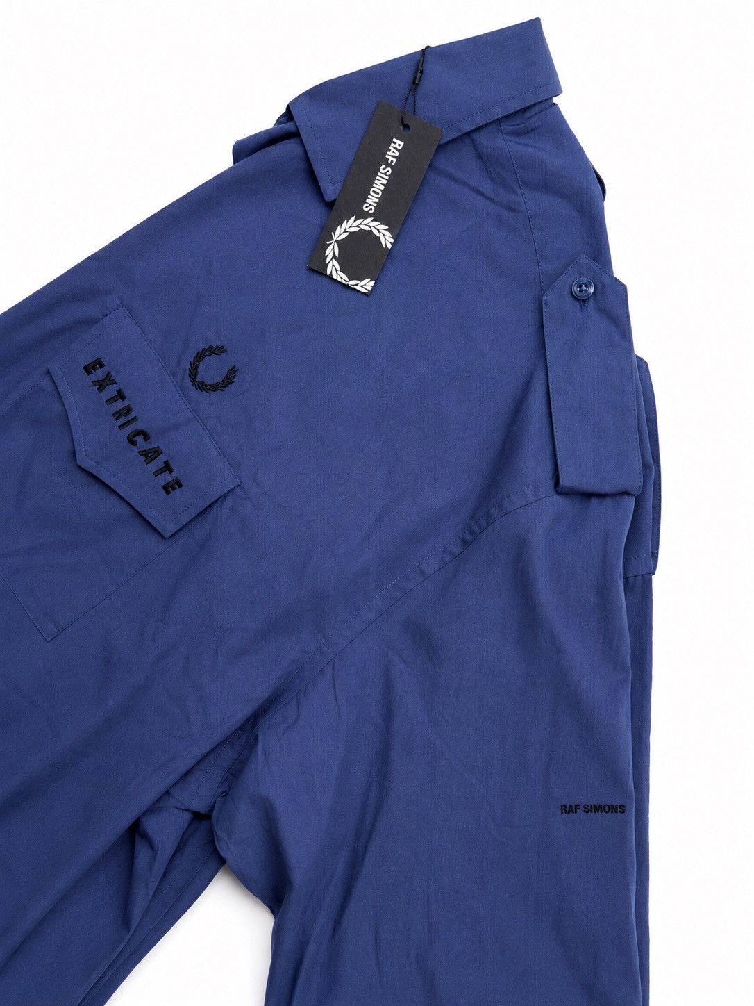Fred Perry × Raf Simons Raf Simons x Fred Perry Blue Patch Shirt BNWT L Size US L / EU 52-54 / 3 - 3 Thumbnail