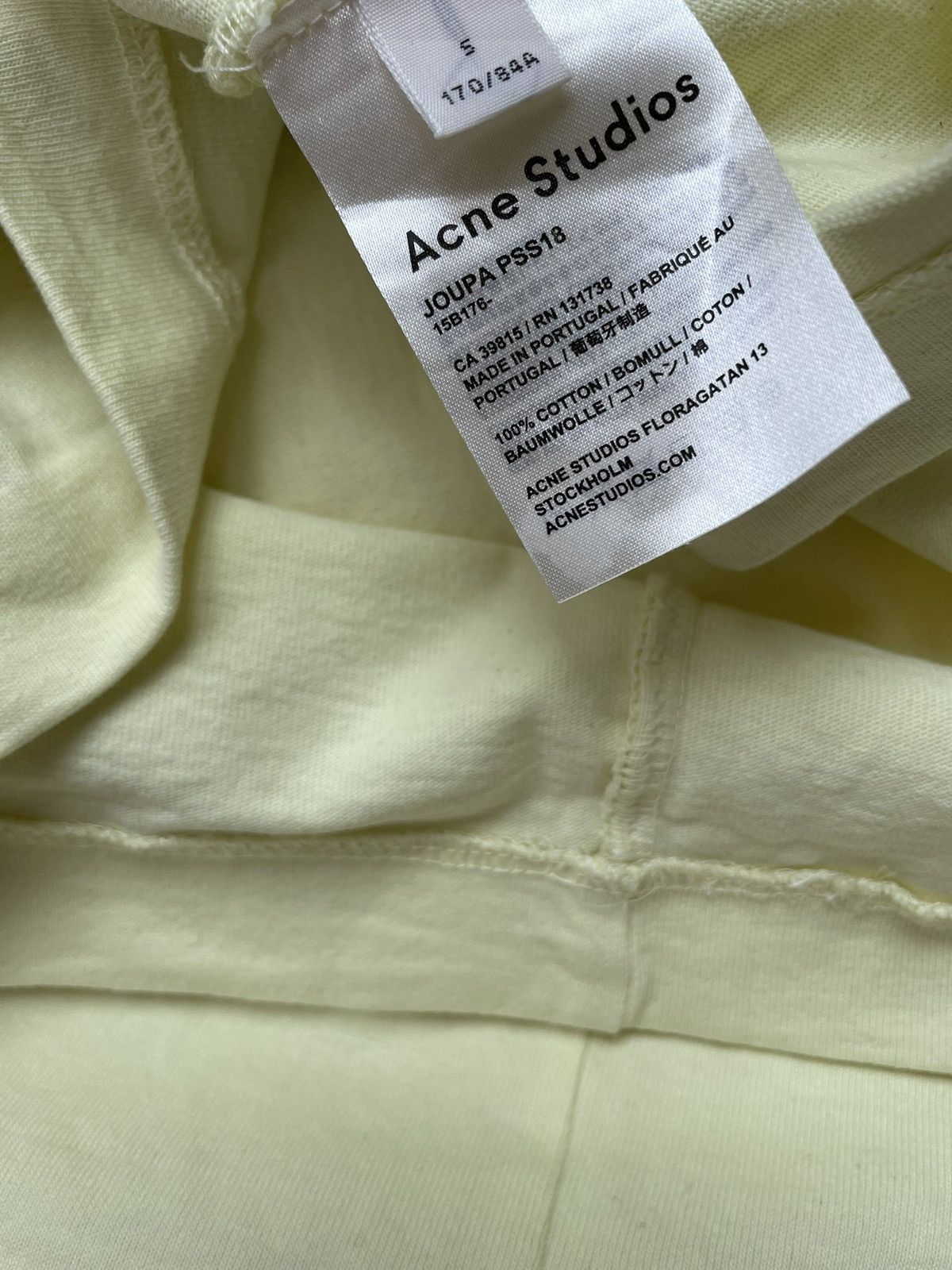 Acne Studios Acne Studios Acne Studios Joupa Logo T-Shirt Dress Yellow Size XS / US 0-2 / IT 36-38 - 6 Thumbnail