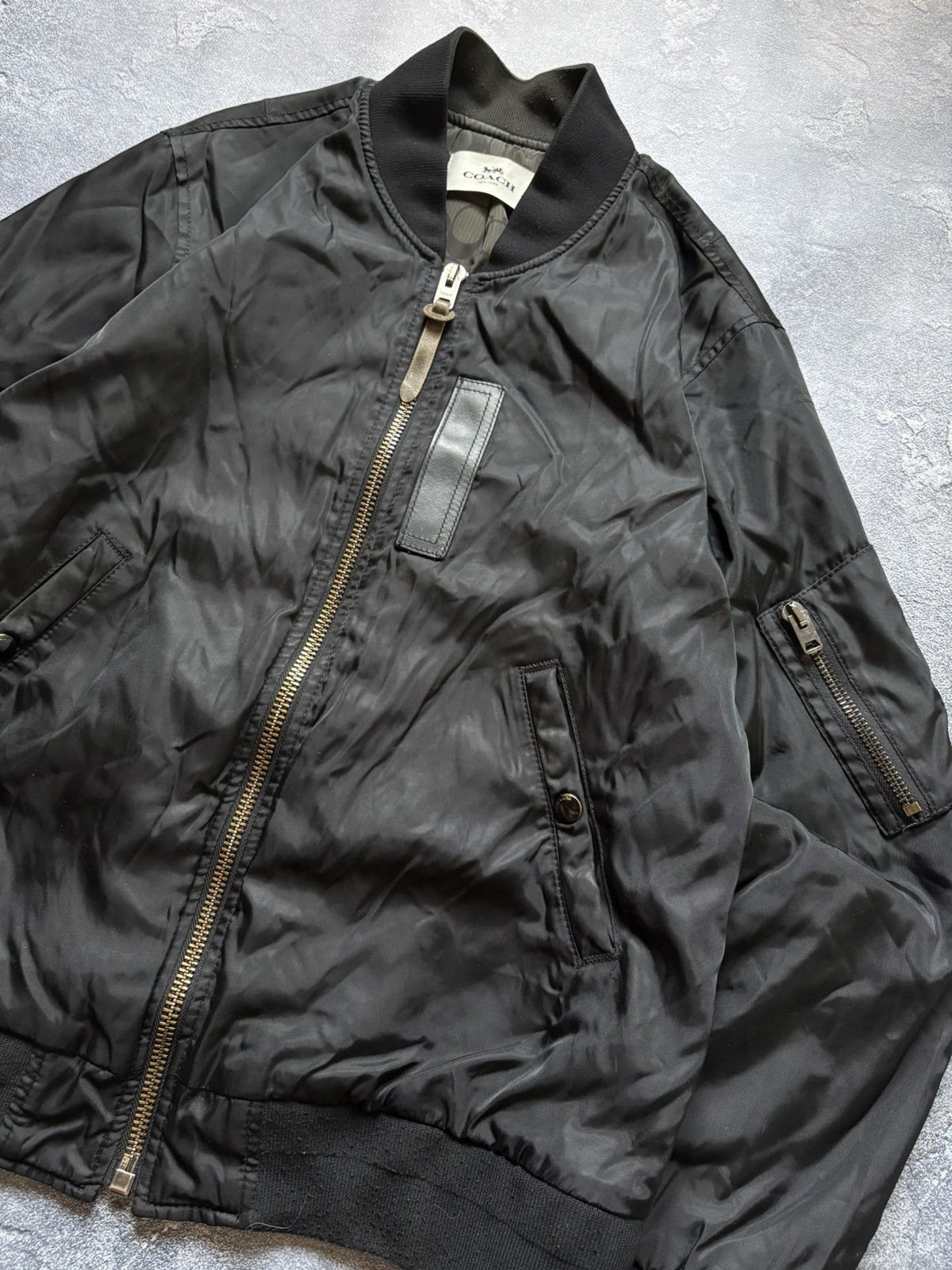 Coach Coach Luxury Monogram MA-1 Nylon Bomber Jacket Size L Rare Size US L / EU 52-54 / 3 - 4 Thumbnail
