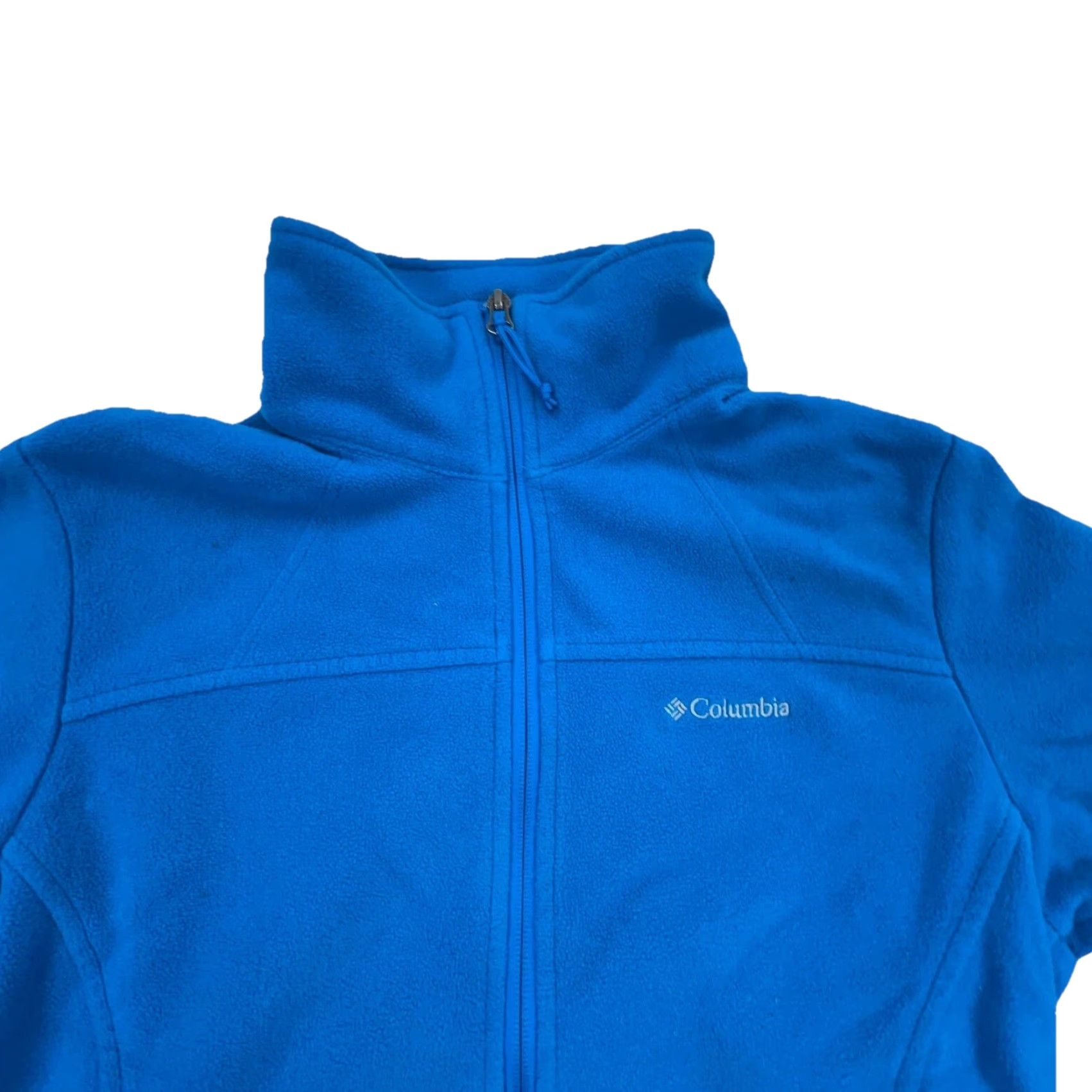 Layer 8 Columbia Jacket Women Medium Blue Fleece Sweater Coat Outdoors Hiking A9 Size M / US 6-8 / IT 42-44 - 4 Thumbnail