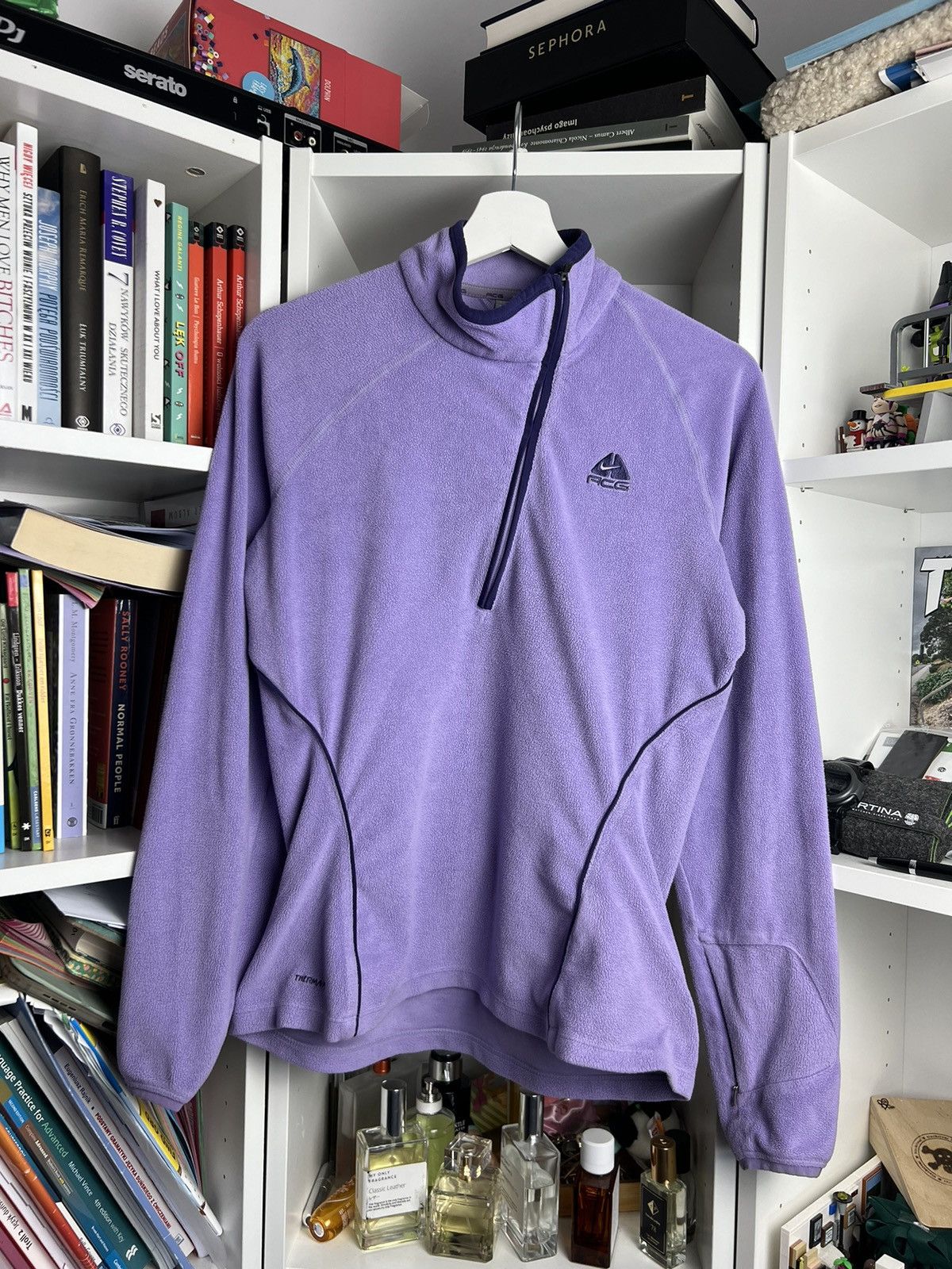 Vintage y2k nike acg asymmetrical zip fleece L gorpcore 90s