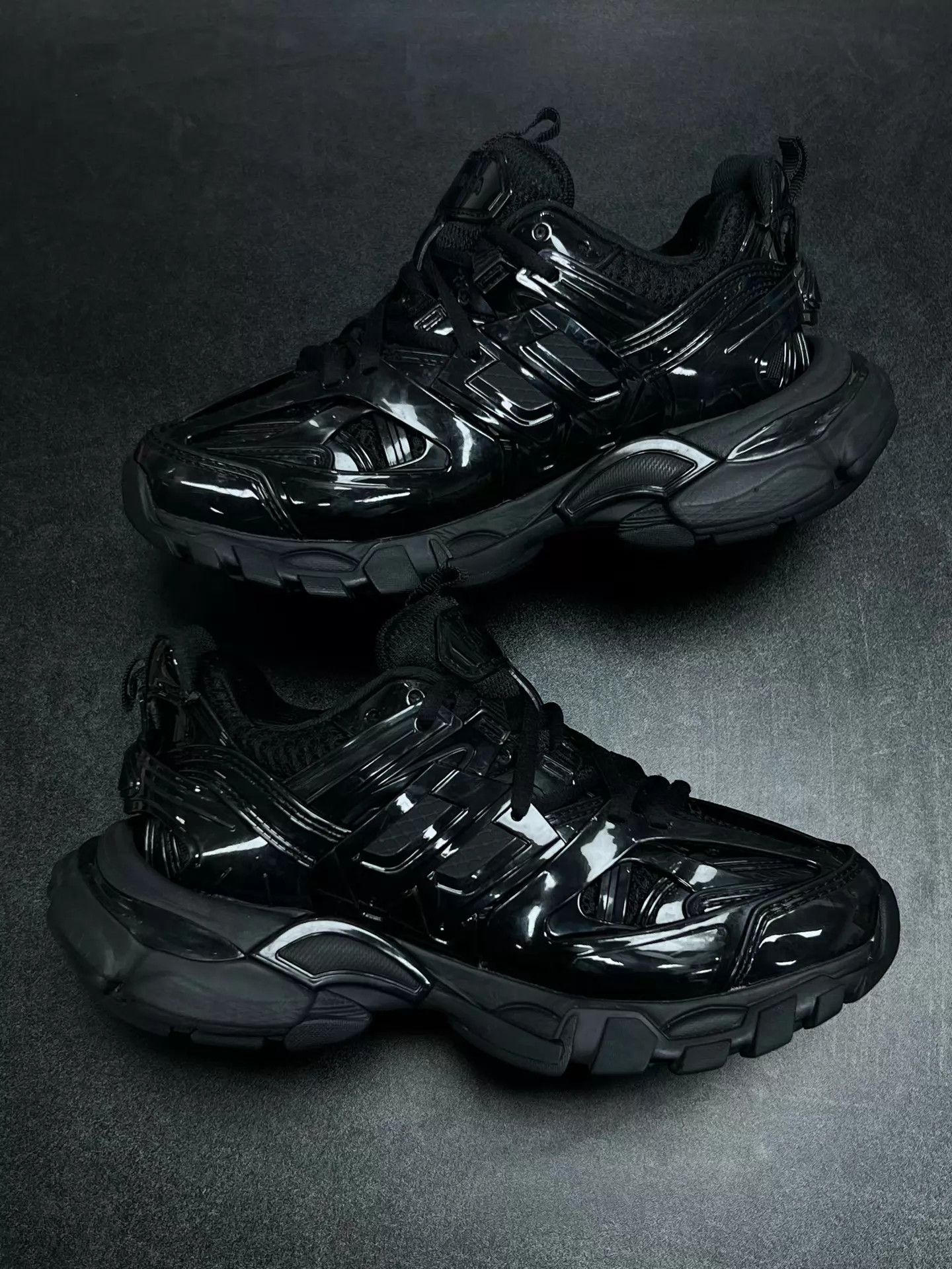 Balenciaga Balenciaga Track Black Patent Leather Wmns 35 Worn 1x Mint Size US 4.5 / IT 34.5 - 6 Thumbnail