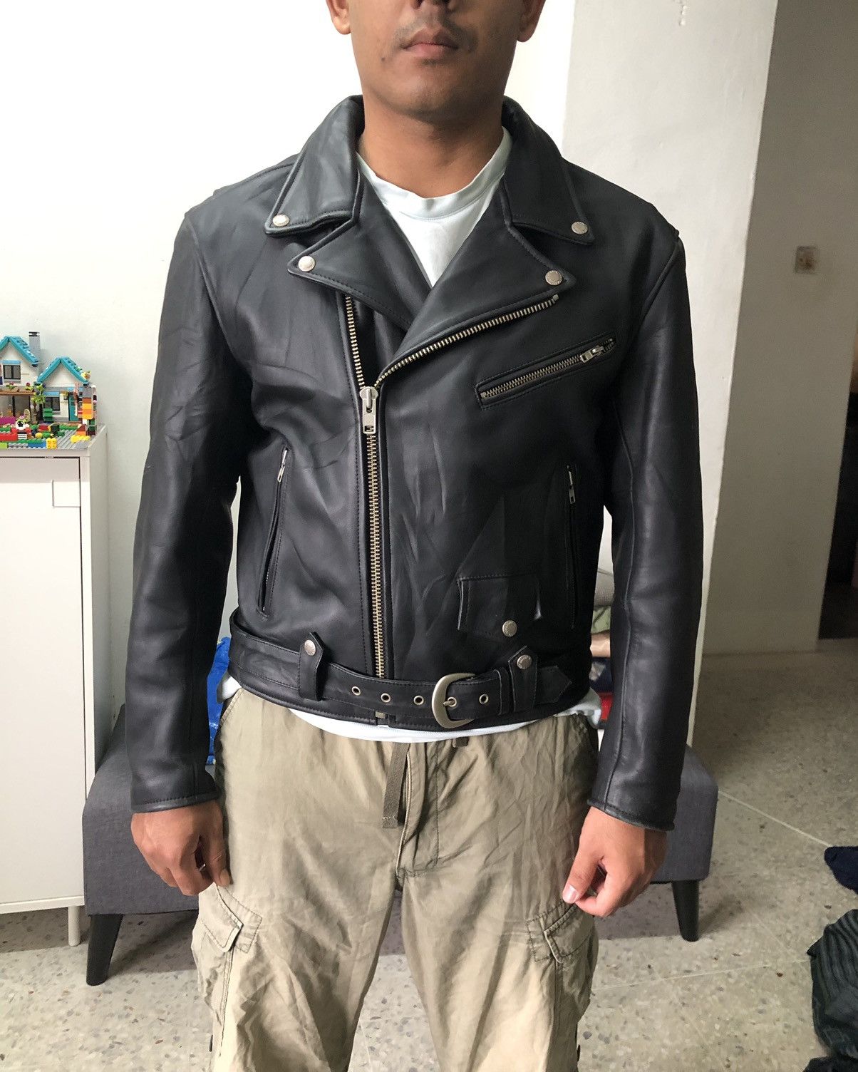 Harley Davidson Vintage Nankai x Harley Davidson Perfecto Leather Jacket Size US XL / EU 56 / 4 - 3 Thumbnail
