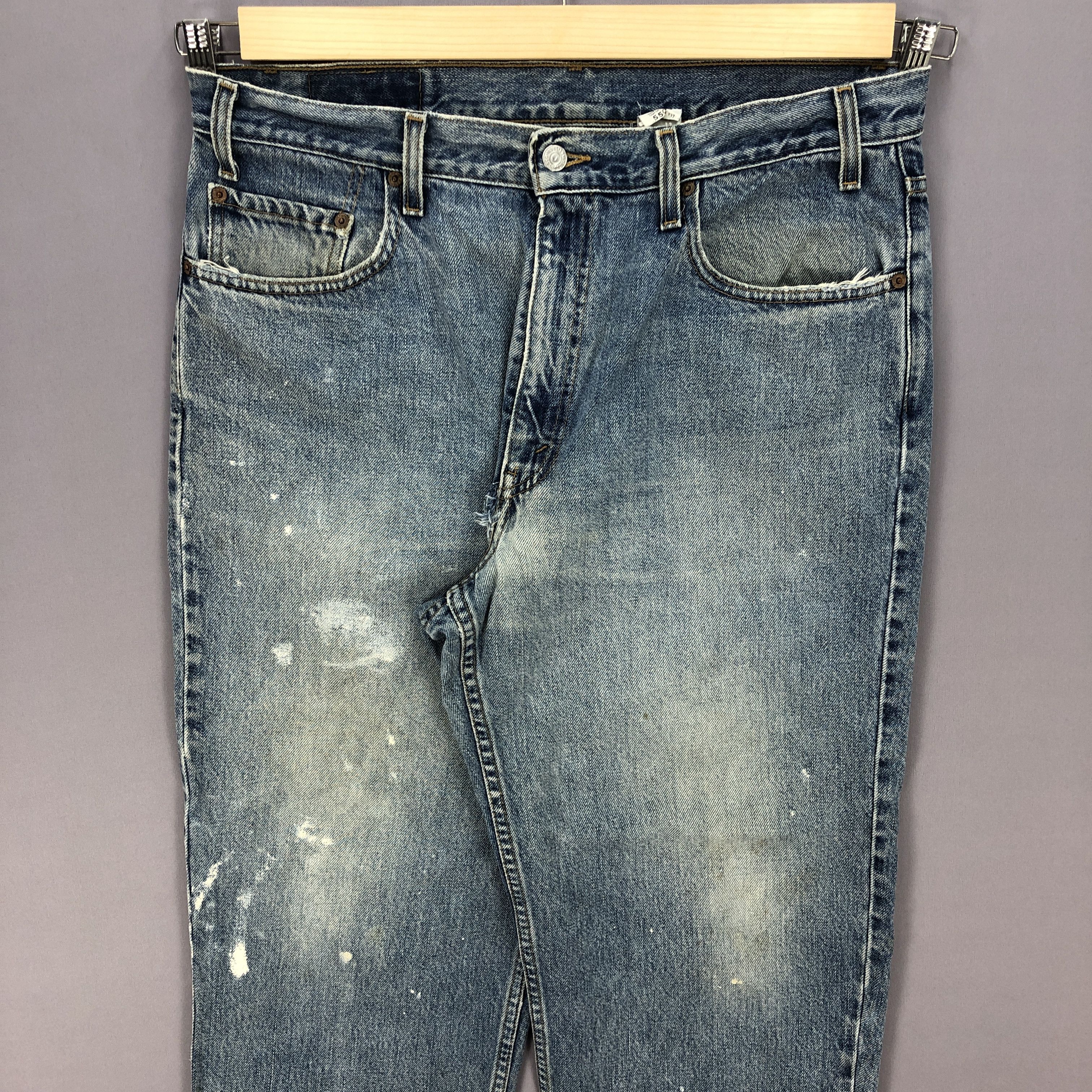 Levi's Vintage Levis Faded Distressed Jeans Levis 550 Painter Denim Size US 36 / EU 52 - 3 Thumbnail