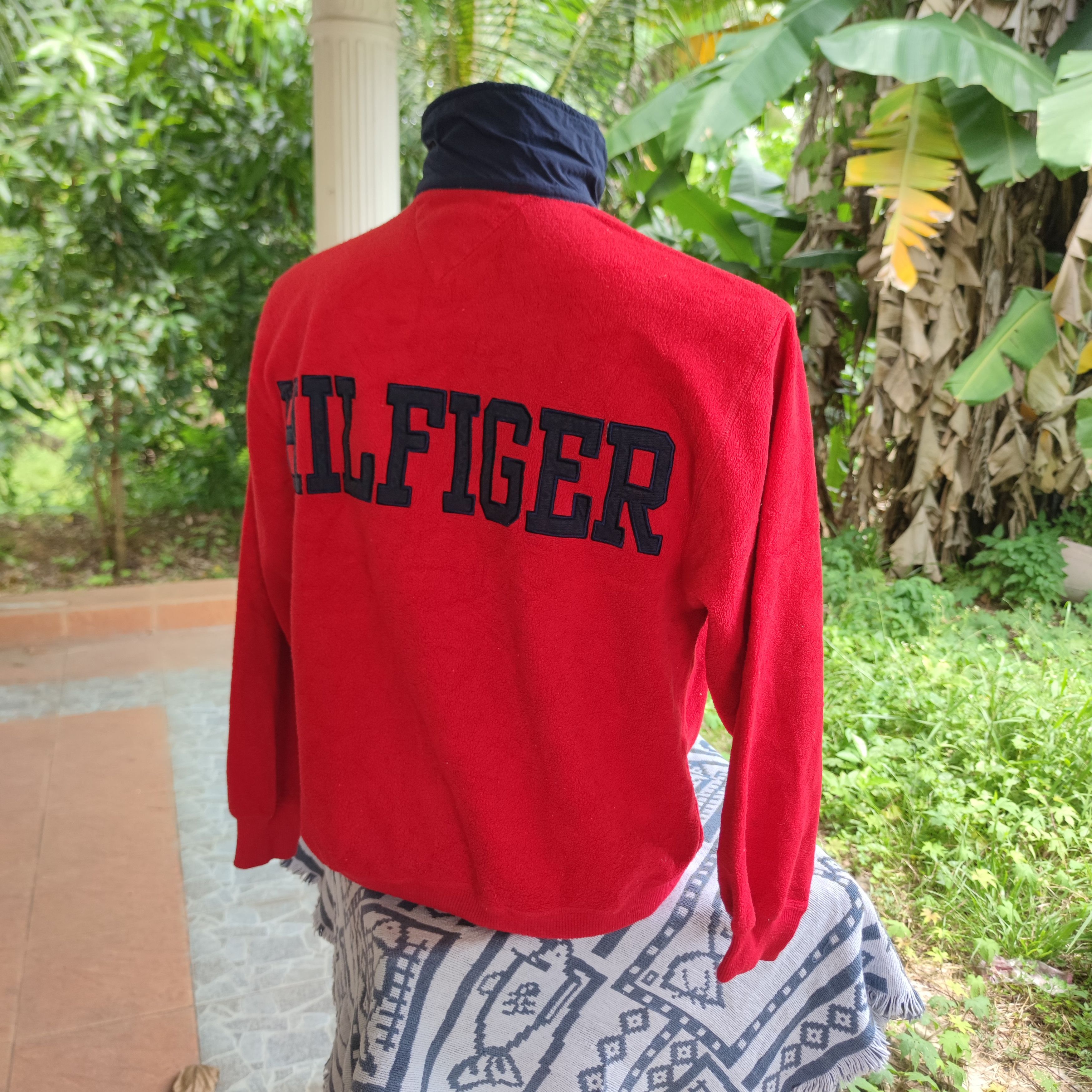 Tommy Hilfiger × Vintage VINTAGE 90S TOMMY HILFIGER HALF ZIPPER FLEECE JUMPER Size US S / EU 44-46 / 1 - 5 Thumbnail