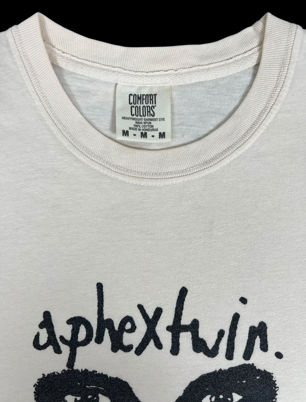 Band Tees APHEX TWIN ‘come to daddy’ Iconic Face Tee White Cream Size US M / EU 48-50 / 2 - 7 Thumbnail