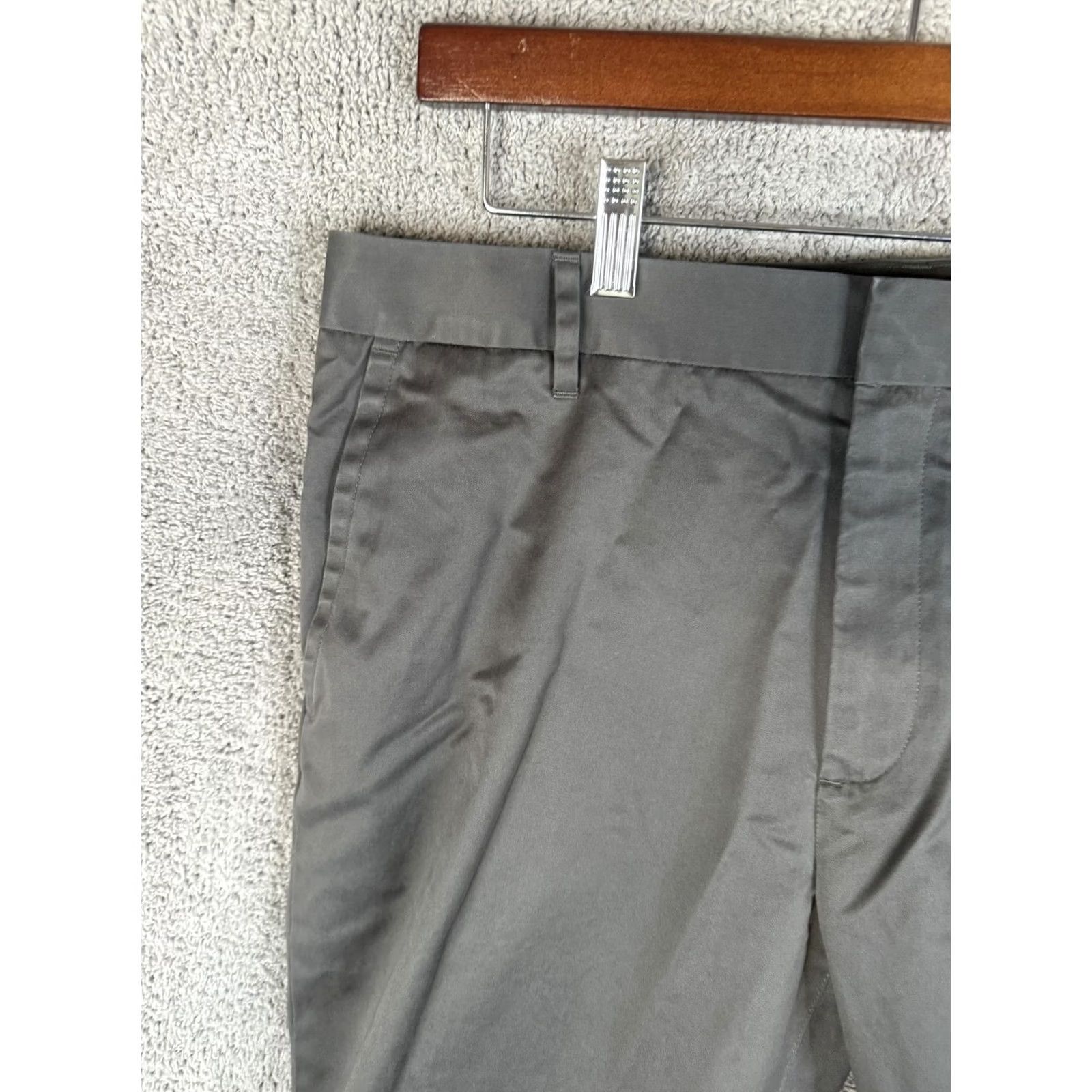 Bonobos Bonobos Weekday Warrior Chino Pants Slim 36x32 Gray Mens Regular Flat Front Size US 36 / EU 52 - 2 Thumbnail