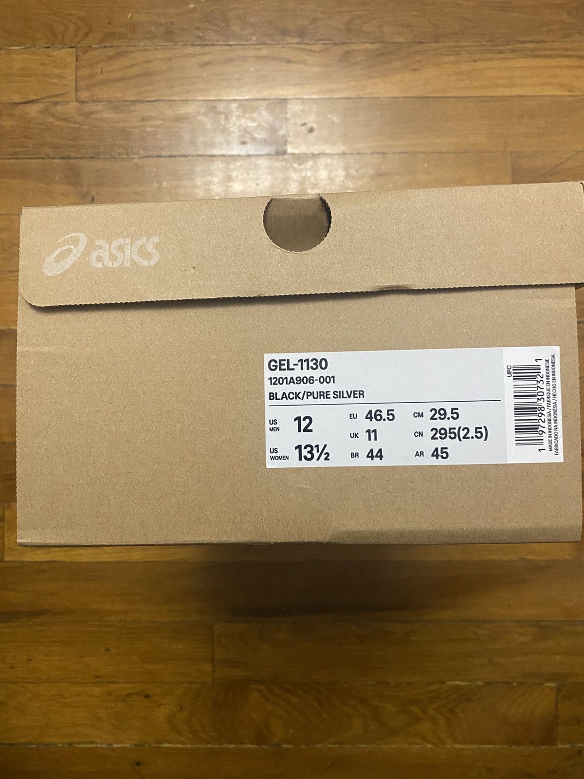 Asics Size 12 - Asics Gel-1130 Black Pure Silver Men’s Size US 12 / EU 45 - 8 Thumbnail
