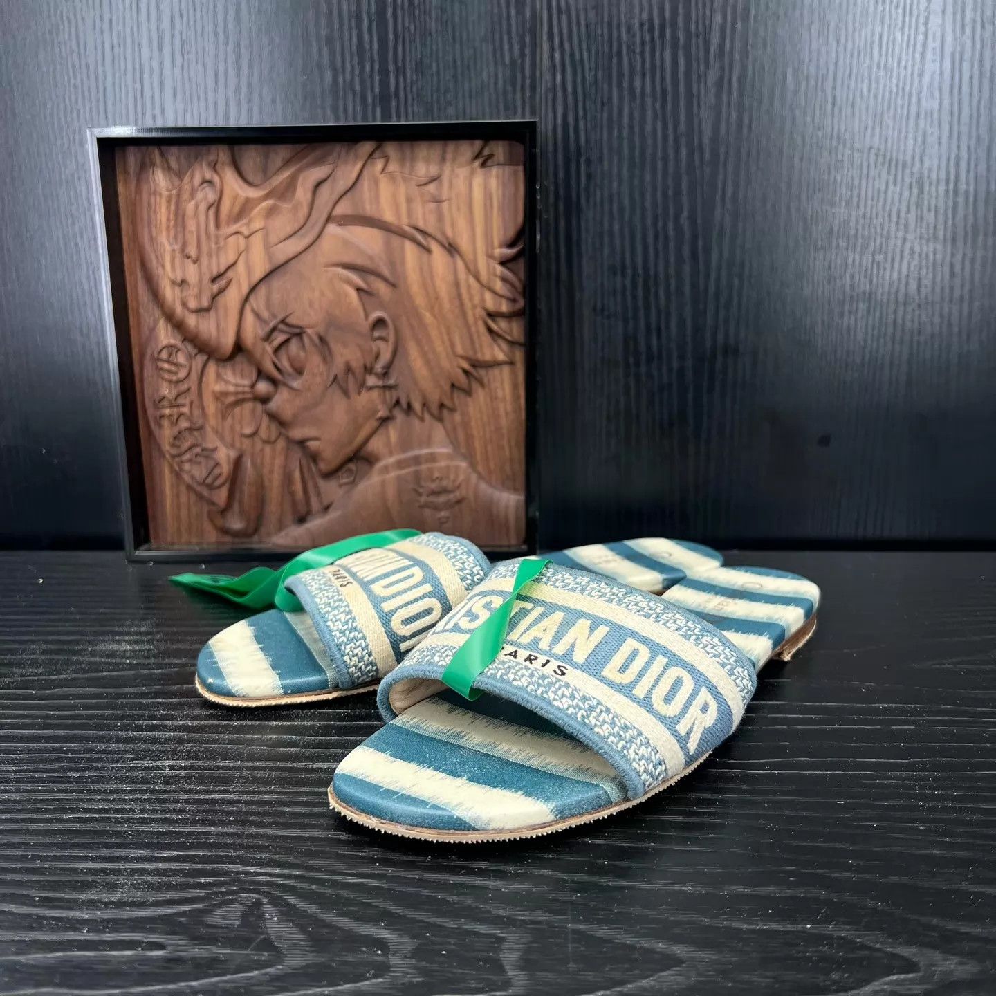 Dior Dior Dway Deep Ocean Blue Slippers 37 EU Size US 6.5 / IT 36.5 - 1 Thumbnail
