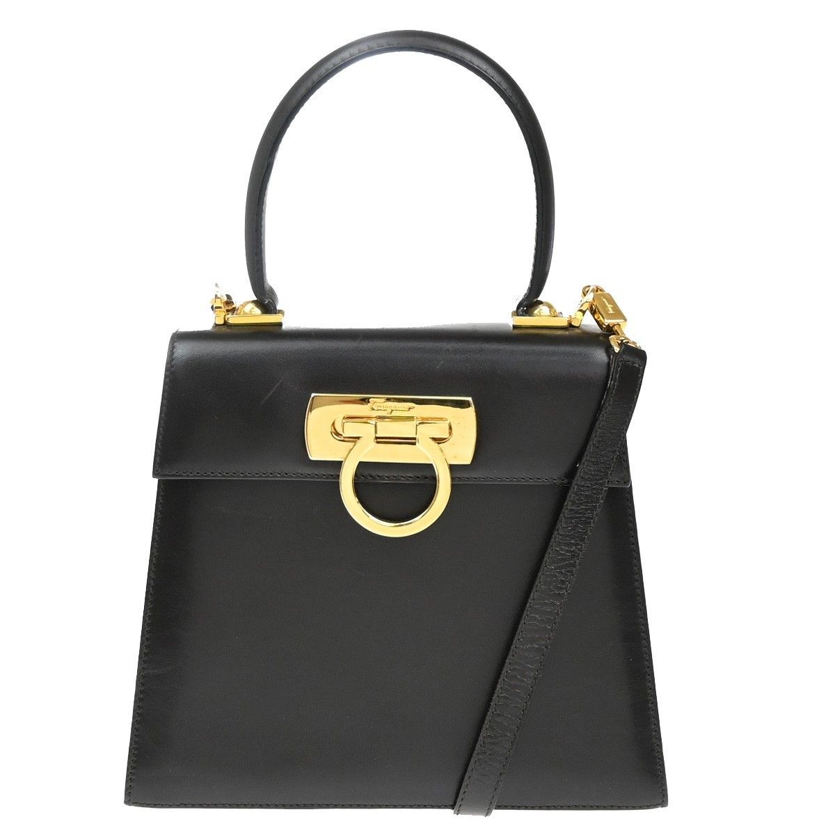 Salvatore Ferragamo Salvatore Ferragamo Gancini Convertible Top Handle Bag Leather Size ONE SIZE - 1 Thumbnail