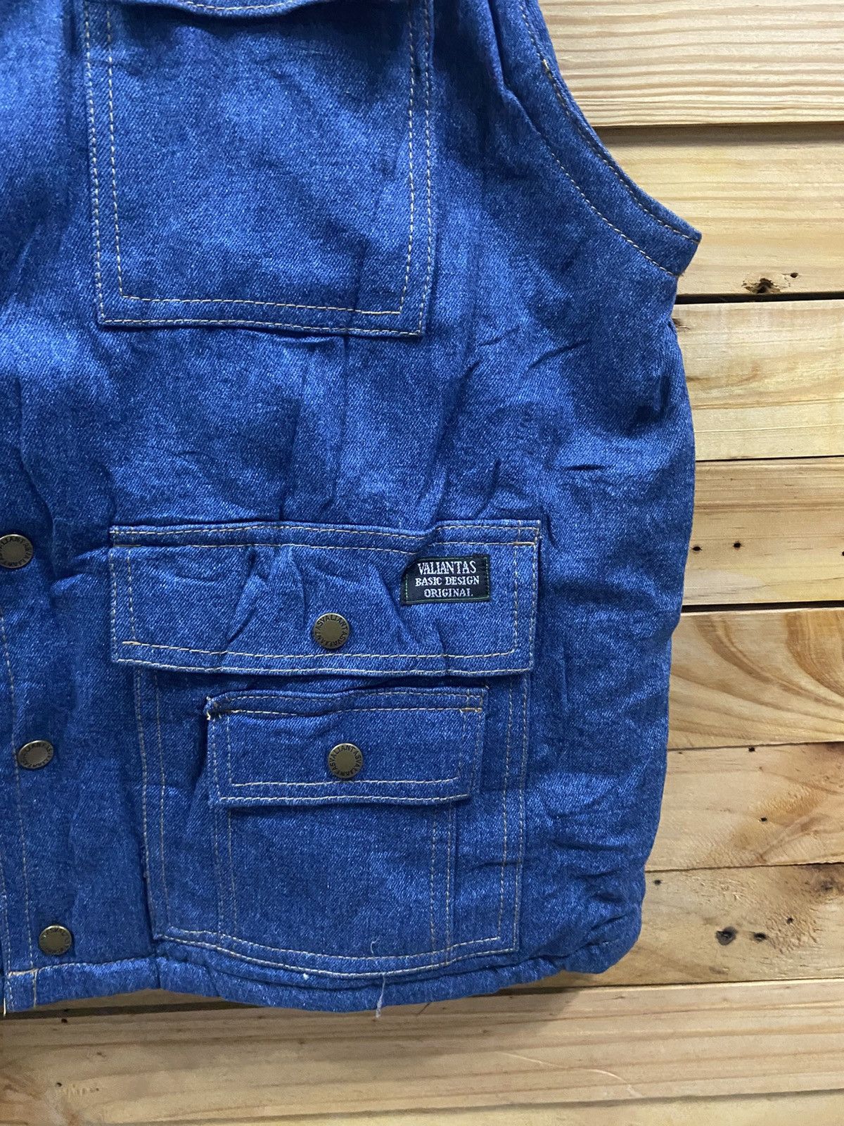 Vintage Vintage Valiantas denim vest jacket Size US M / EU 48-50 / 2 - 4 Thumbnail