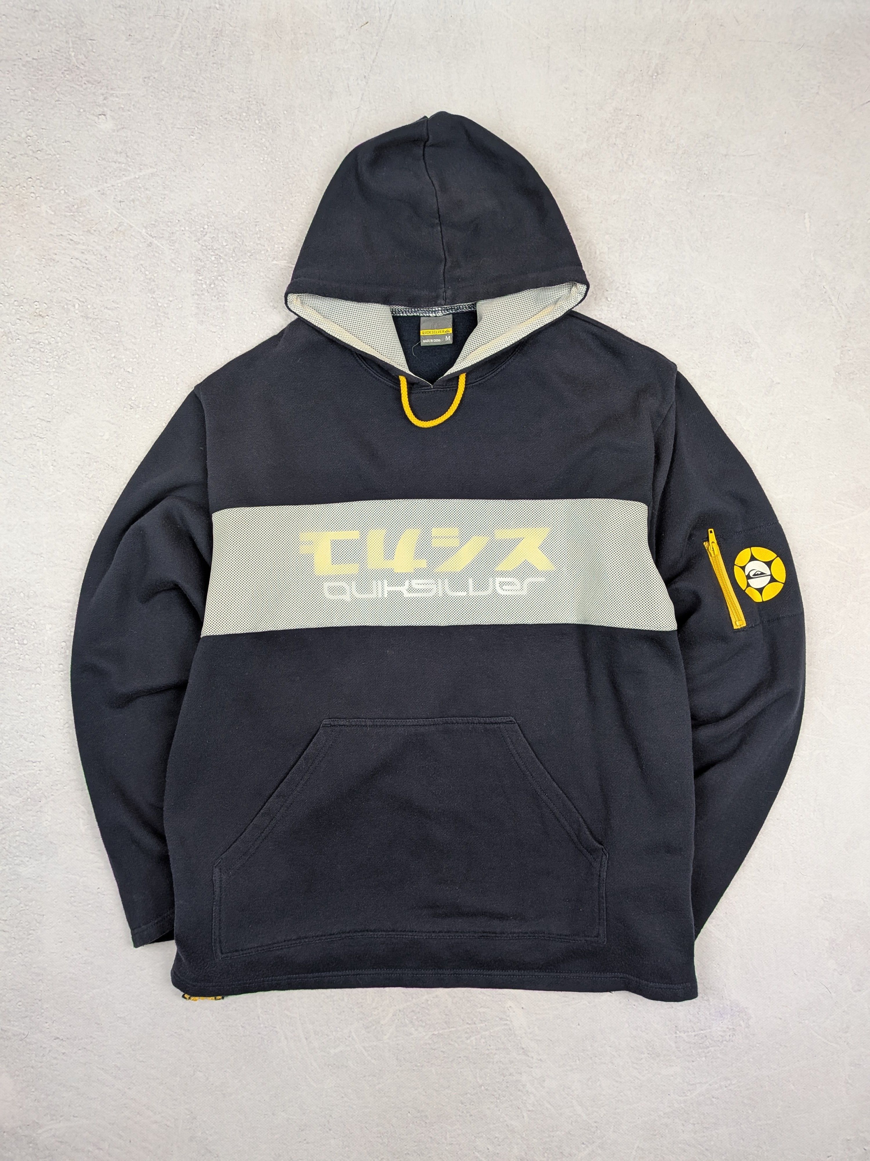 Quiksilver Quiksilver Vintage Y2K Japan Style Mesh Hoodie Size M/L Size US M / EU 48-50 / 2 - 1 Thumbnail