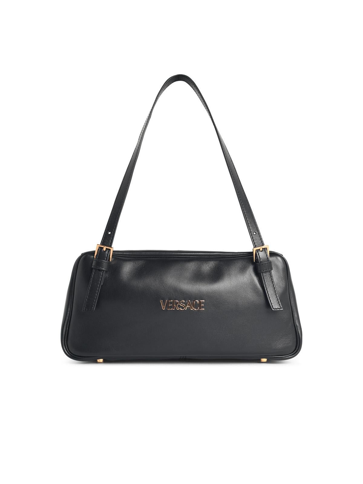 Versace VERSACE 'Tag' Black Leather Bag Size ONE SIZE - 1 Thumbnail