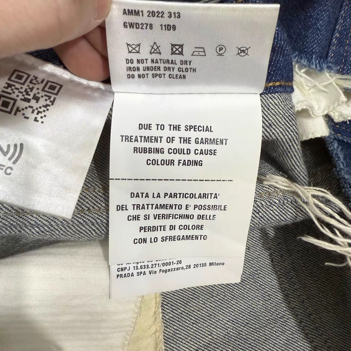 Miu Miu MIU MIU women's denim mini skirt 38 99 new Size 26" / US 2 / IT 38 - 5 Thumbnail