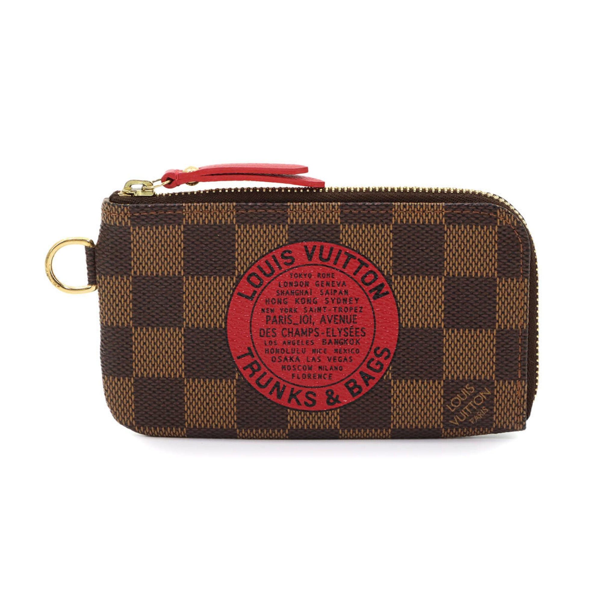 Louis Vuitton Louis Vuitton T&B Damier Pochette Cles Wallet/Coin Purse/Key Case, Ebene Brown, N61742 Size ONE SIZE - 1 Thumbnail