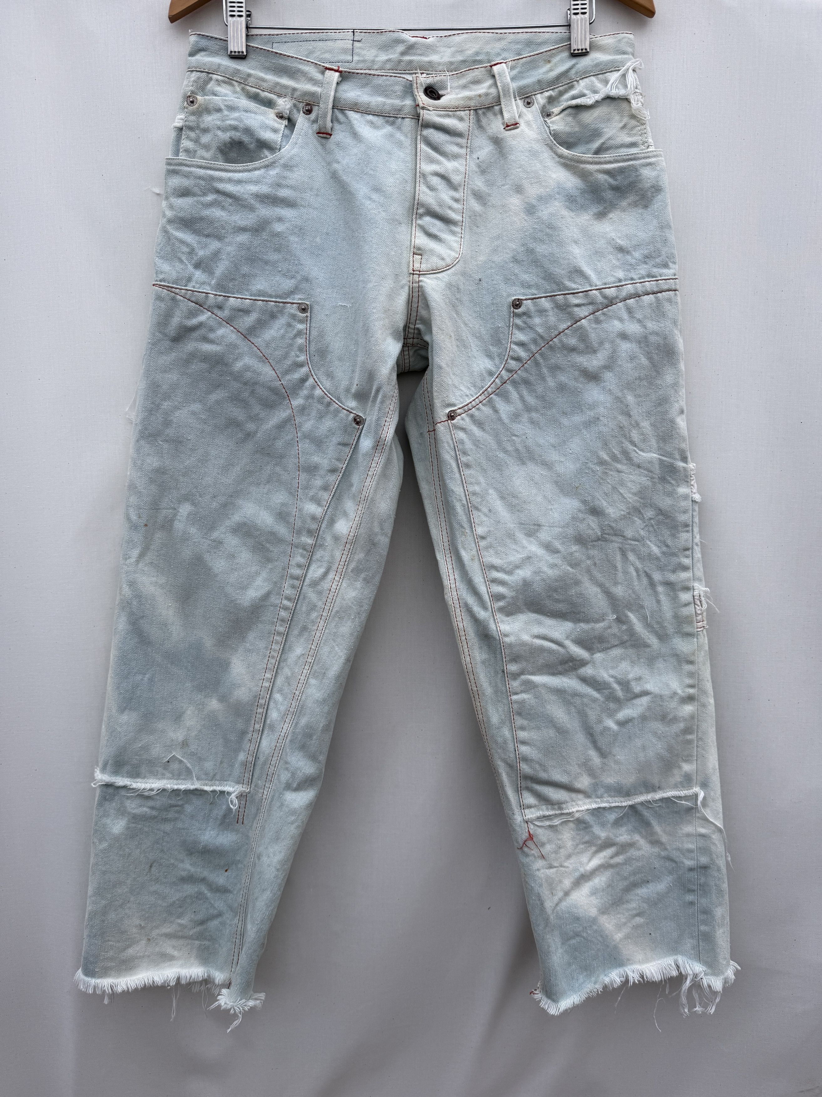 Other Vimeux Bleached Double Front Jeans Size US 34 / EU 50 - 1 Thumbnail
