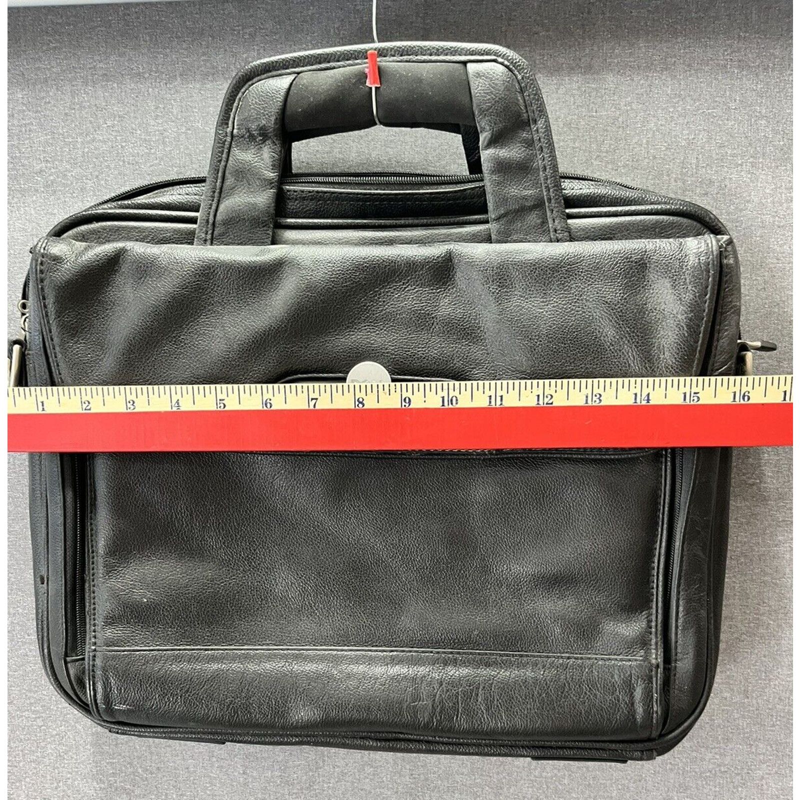 Other Dell Leather Laptop Computer Carry-on Bag Black Briefcase Size ONE SIZE - 4 Thumbnail