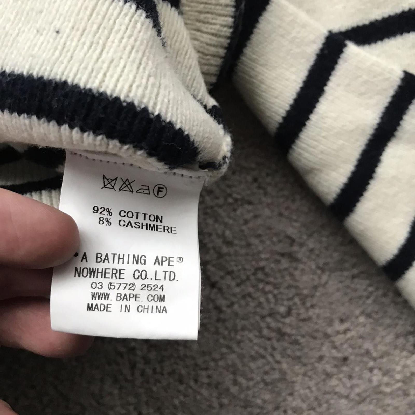 Bape A Bathing Ape Cashmere Sweater Crewneck Sweatshirt Size US S / EU 44-46 / 1 - 3 Thumbnail