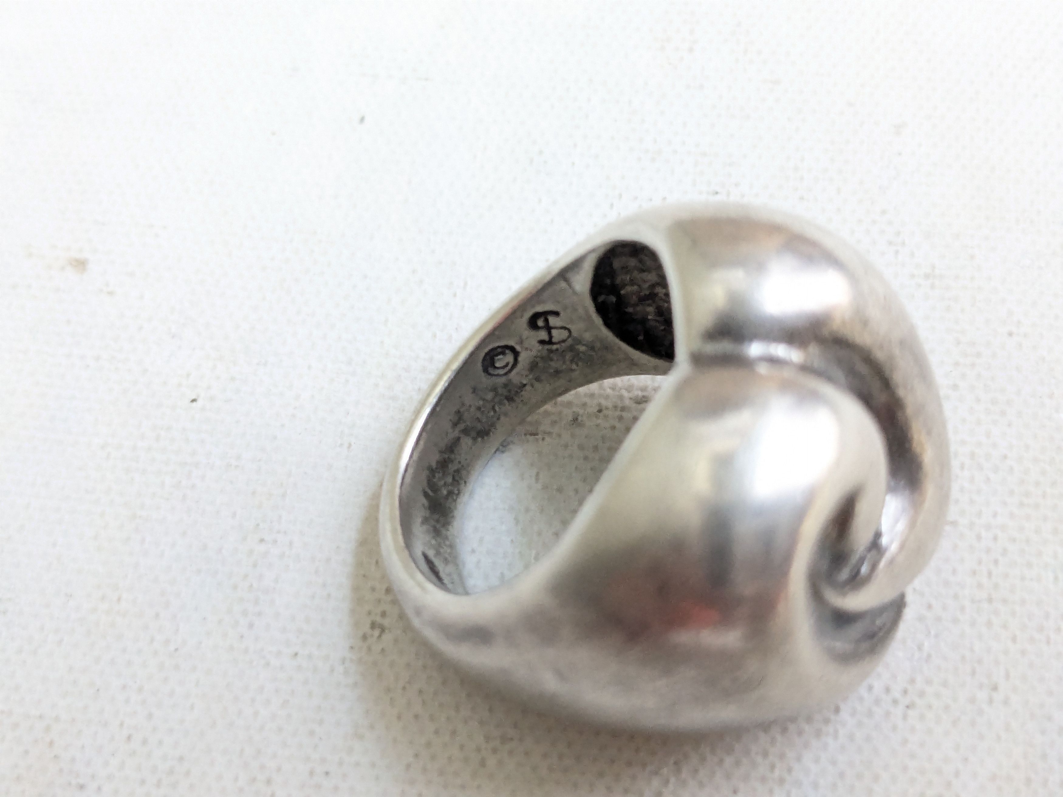Jewelry Vintage Sterling Silver Heart Ring Shube's 5 Size ONE SIZE - 9 Thumbnail
