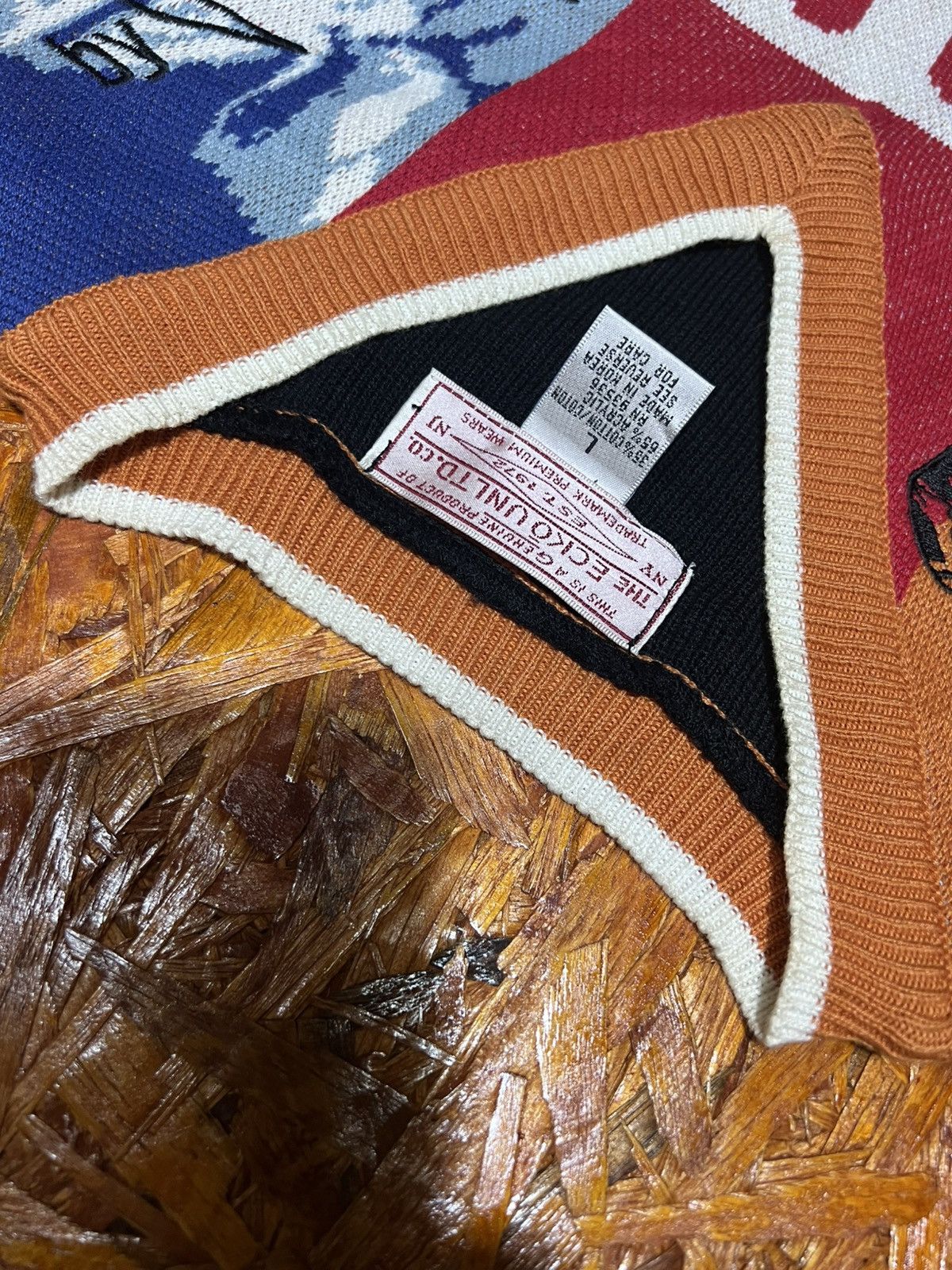 Ecko Unltd. ☆V90s☆ECCO Unlimited. ECCO All-over print knit vest Size US L / EU 52-54 / 3 - 2 Thumbnail