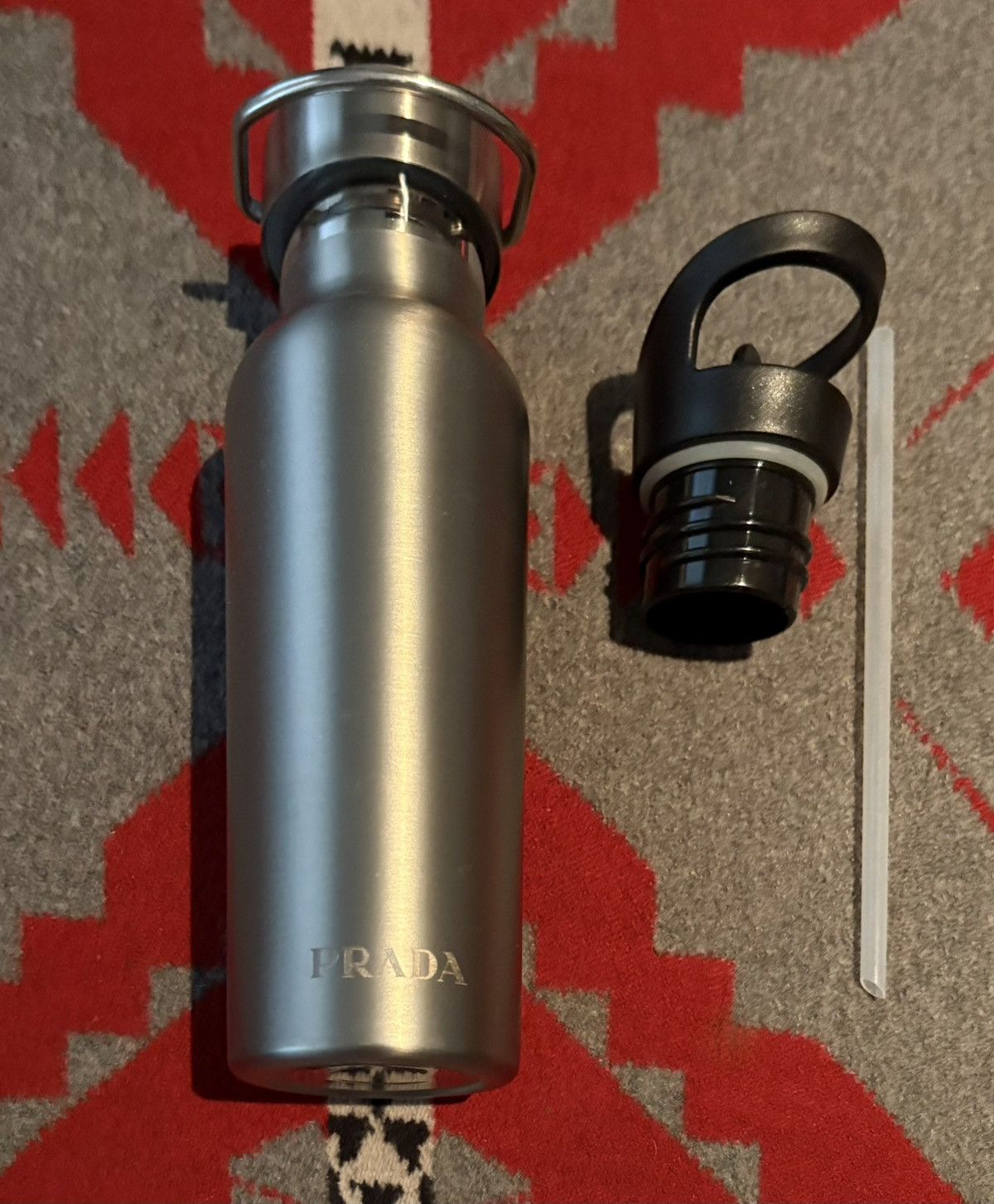 Silver Insulated Water Bottle