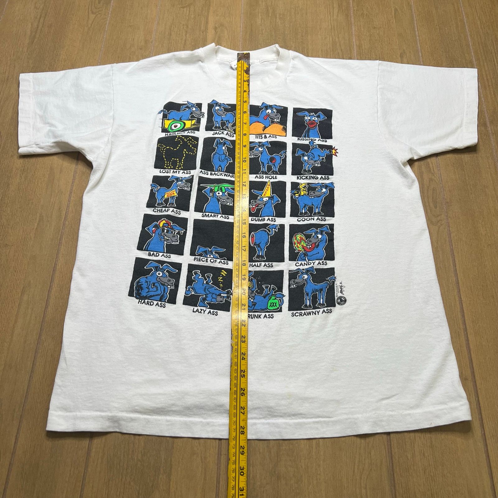 Fruit Of The Loom Vintage 90’s Fruit Of The Loom Donkey Tee MADE IN USA Sz XL Size US XL / EU 56 / 4 - 5 Thumbnail