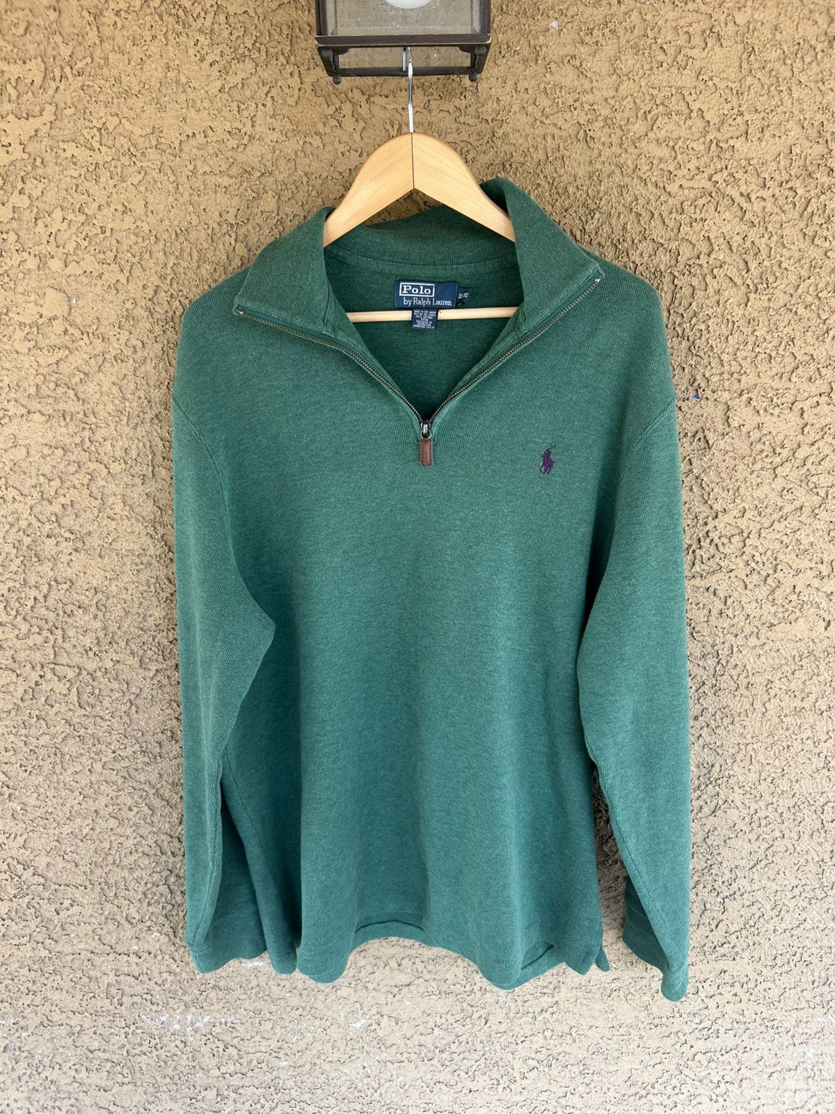 Polo Ralph Lauren Vintage Polo Ralph Lauren Qtr Zip Sweater Size XL Size US XL / EU 56 / 4 - 1 Thumbnail