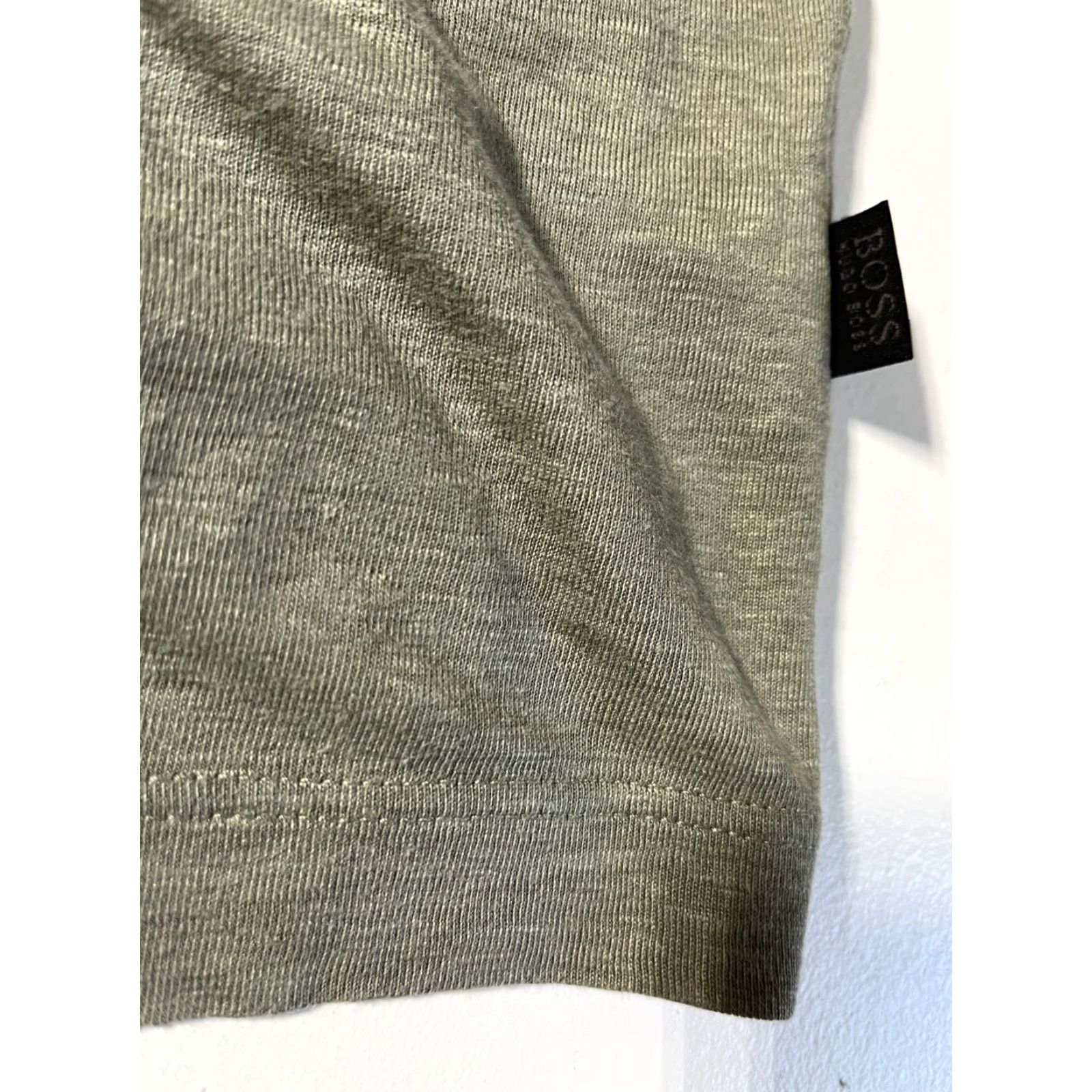 Hugo Boss HUGO BOSS Shirt Button-Up Short Sleeve Linen Sage Green XL L Men’s Regular Size Size US L / EU 52-54 / 3 - 6 Thumbnail