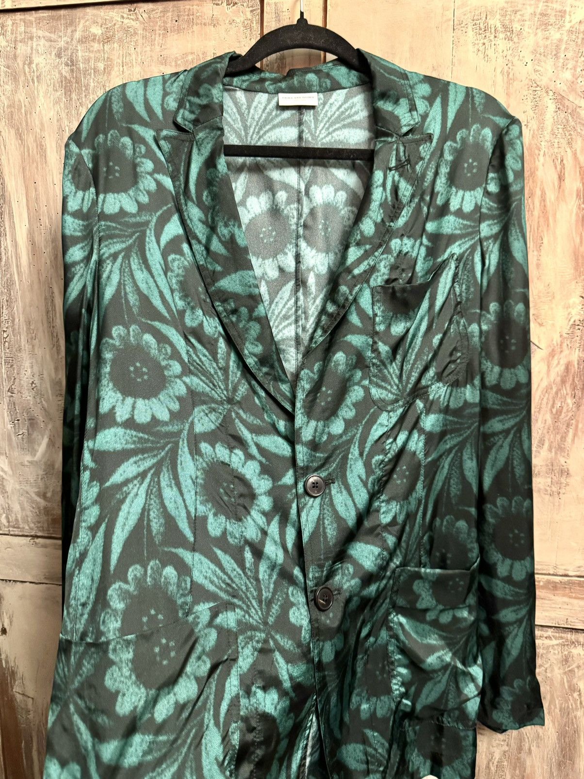 Dries Van Noten dries van noten runway printed blazer jacket 46 Size 46S - 6 Thumbnail