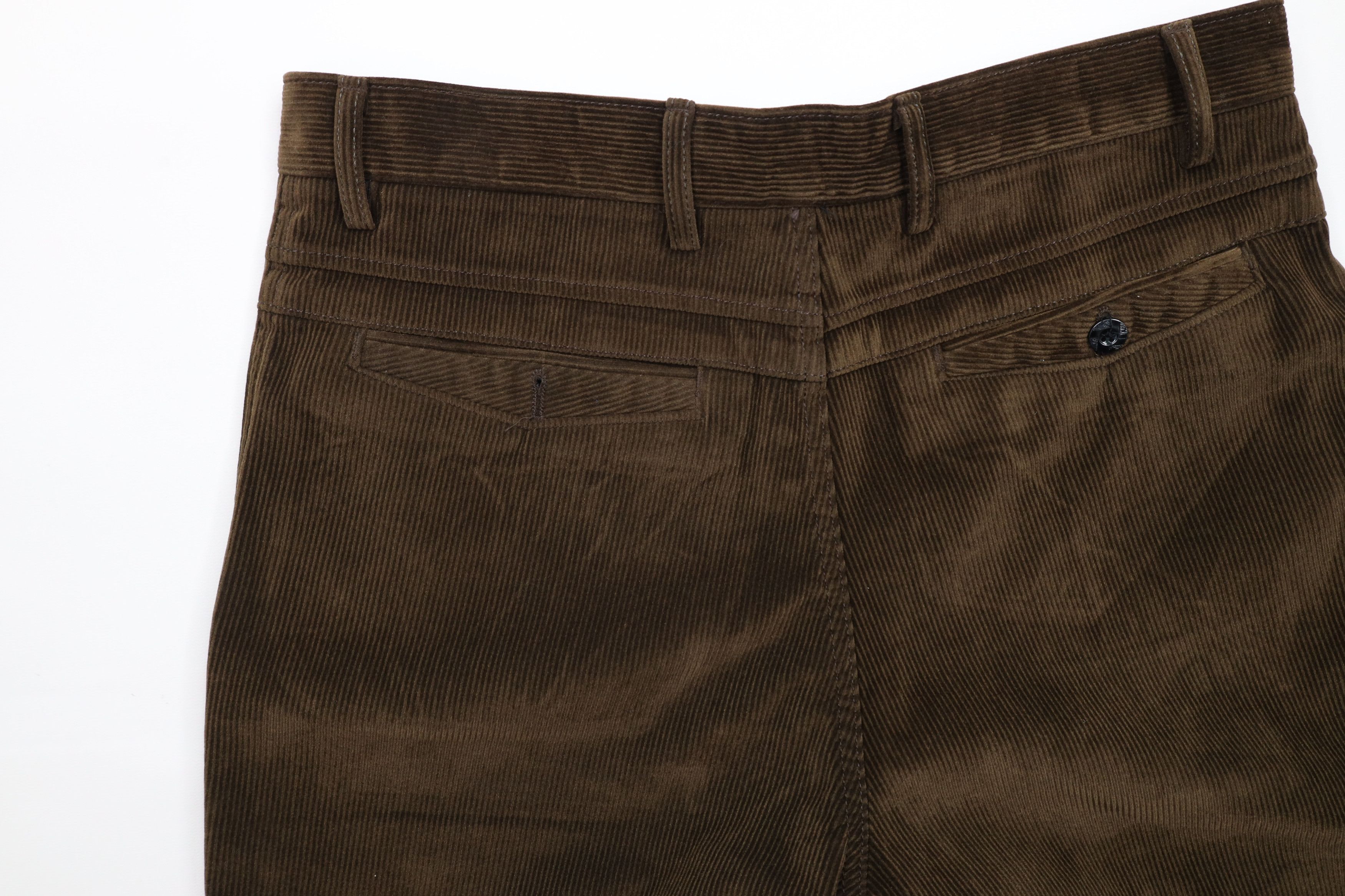 Vintage Vintage 90s Streetwear Leg Corduroy Chino Pants Brown Size US 32 / EU 48 - 11 Thumbnail