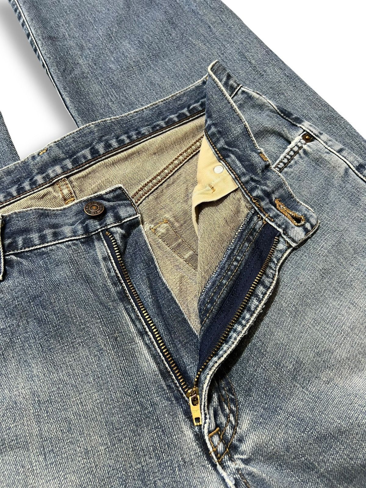 Edwin Vintage Edwin 503z Japan Faded, Distressed, Loose Fit Jeans Size US 33 - 8 Thumbnail