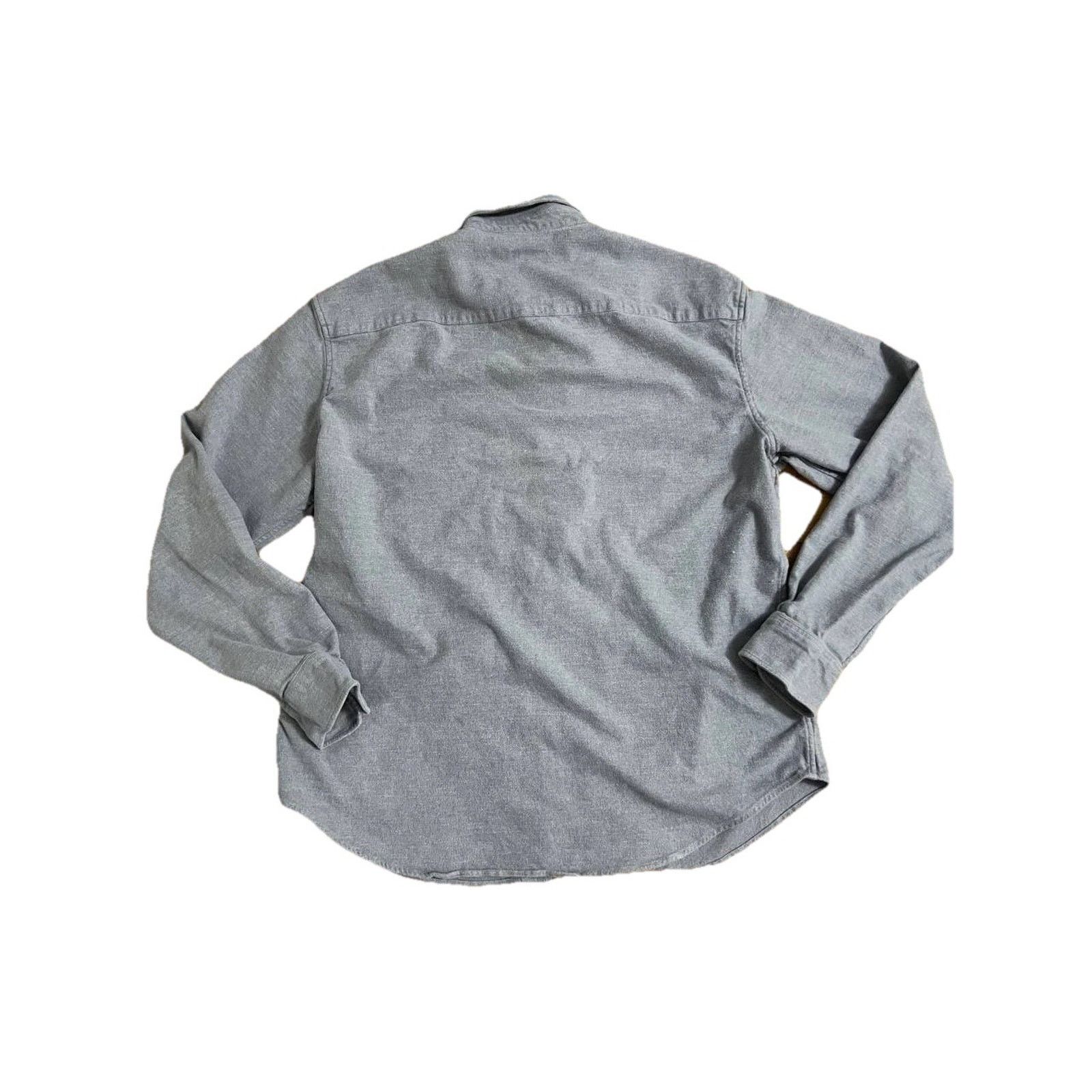 Club Monaco Club Monaco Soft Cotton Shirt Lava Grey XL A001706 Size US XL / EU 56 / 4 - 10 Thumbnail