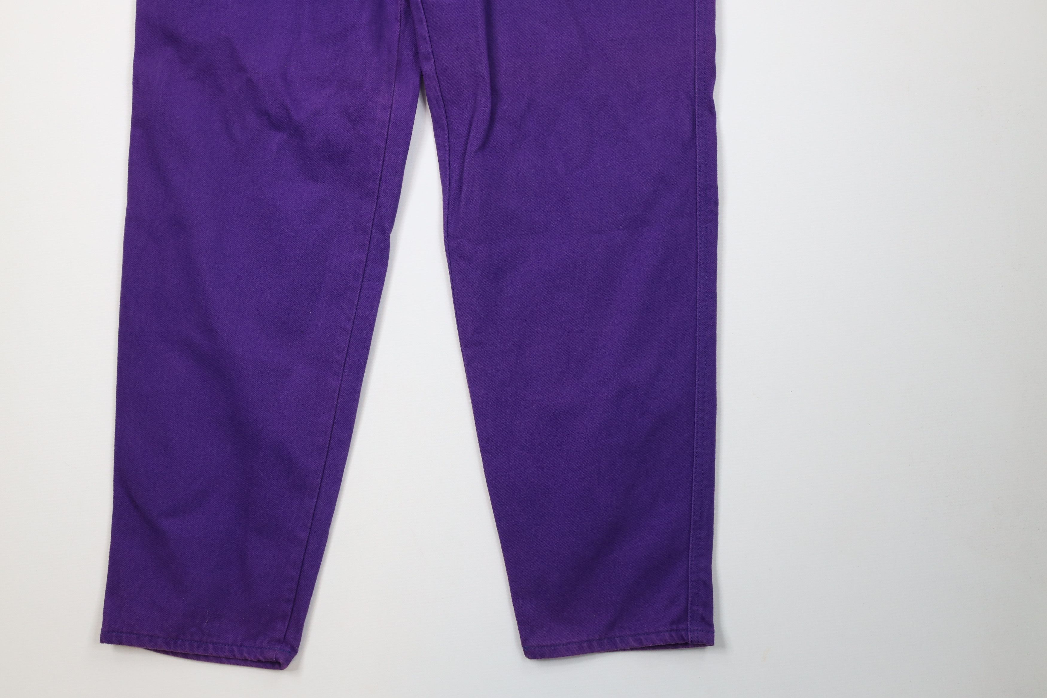 Vintage Deadstock Vintage 90s Streetwear Fit Skateboard Jeans Purple Size US 31 - 4 Thumbnail