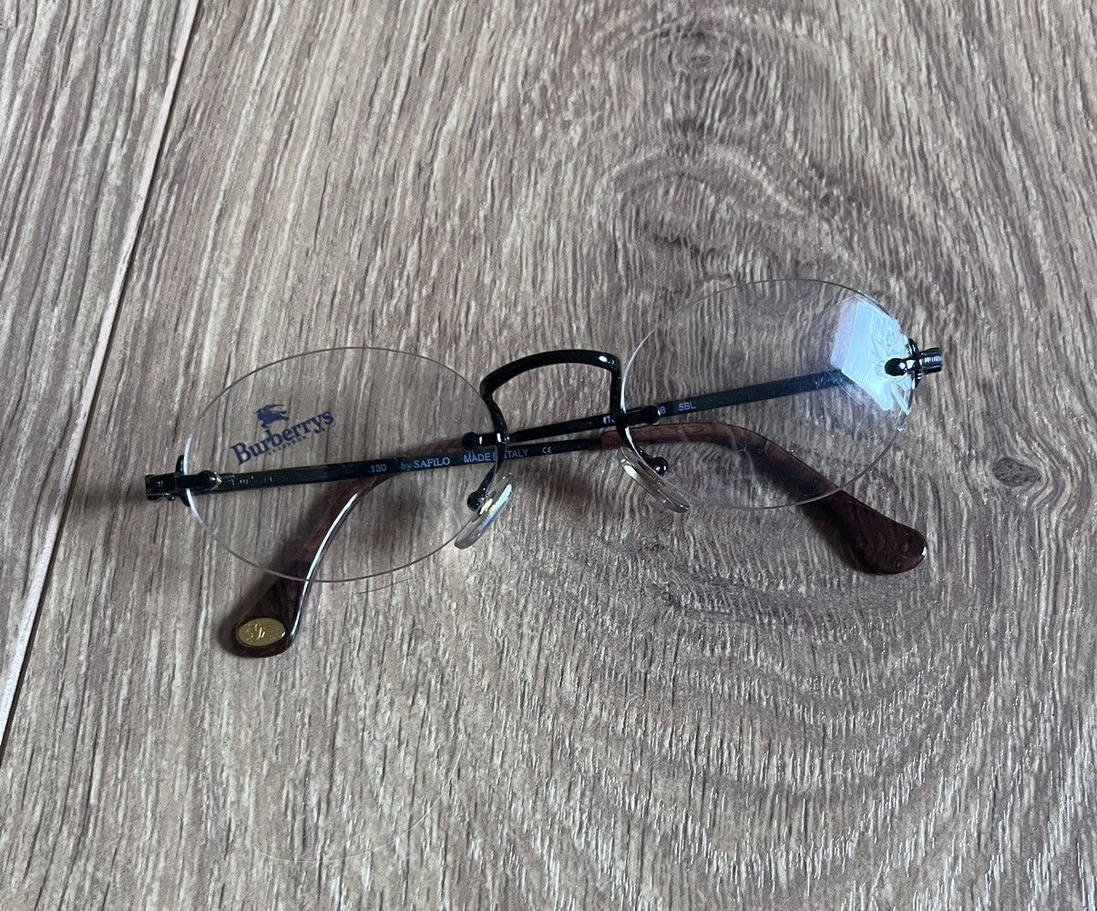 Burberry 90s Burberry Rimless Oval Frames Black and Gold Size ONE SIZE - 2 Thumbnail