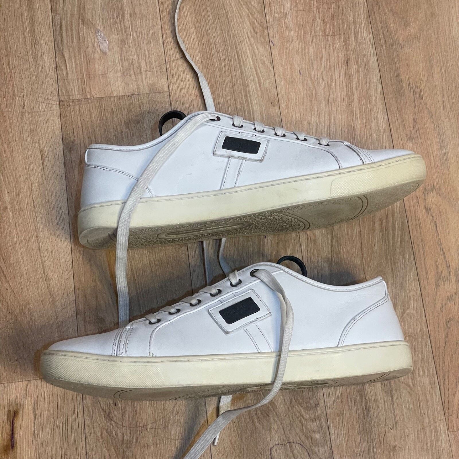 Dolce & Gabbana Dolce & Gabbana sneakers white Leather Low Top shoes italy Size US 10 / EU 43 - 4 Thumbnail