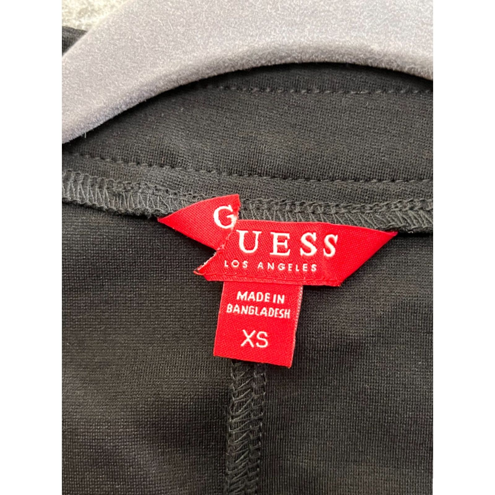Guess GUESS Women's Black Open Front Blazer Cropped XS Jacket Blazer Short Black Solid 90s Bohemian Womens XS Size XS / US 0-2 / IT 36-38 - 6 Thumbnail