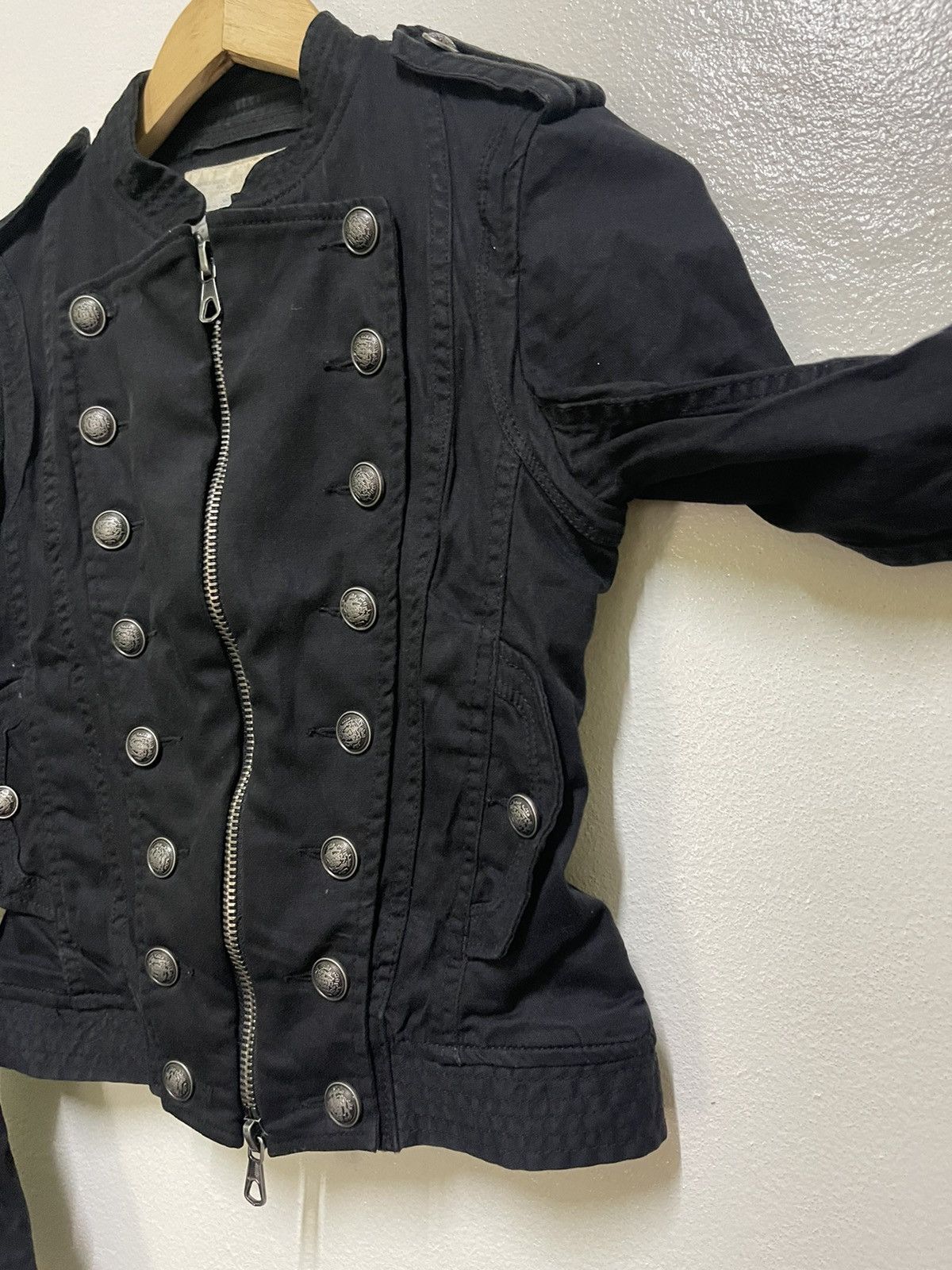 Japanese Brand GOA Band Jacket Military Style Punk Size XS / US 0-2 / IT 36-38 - 7 Thumbnail