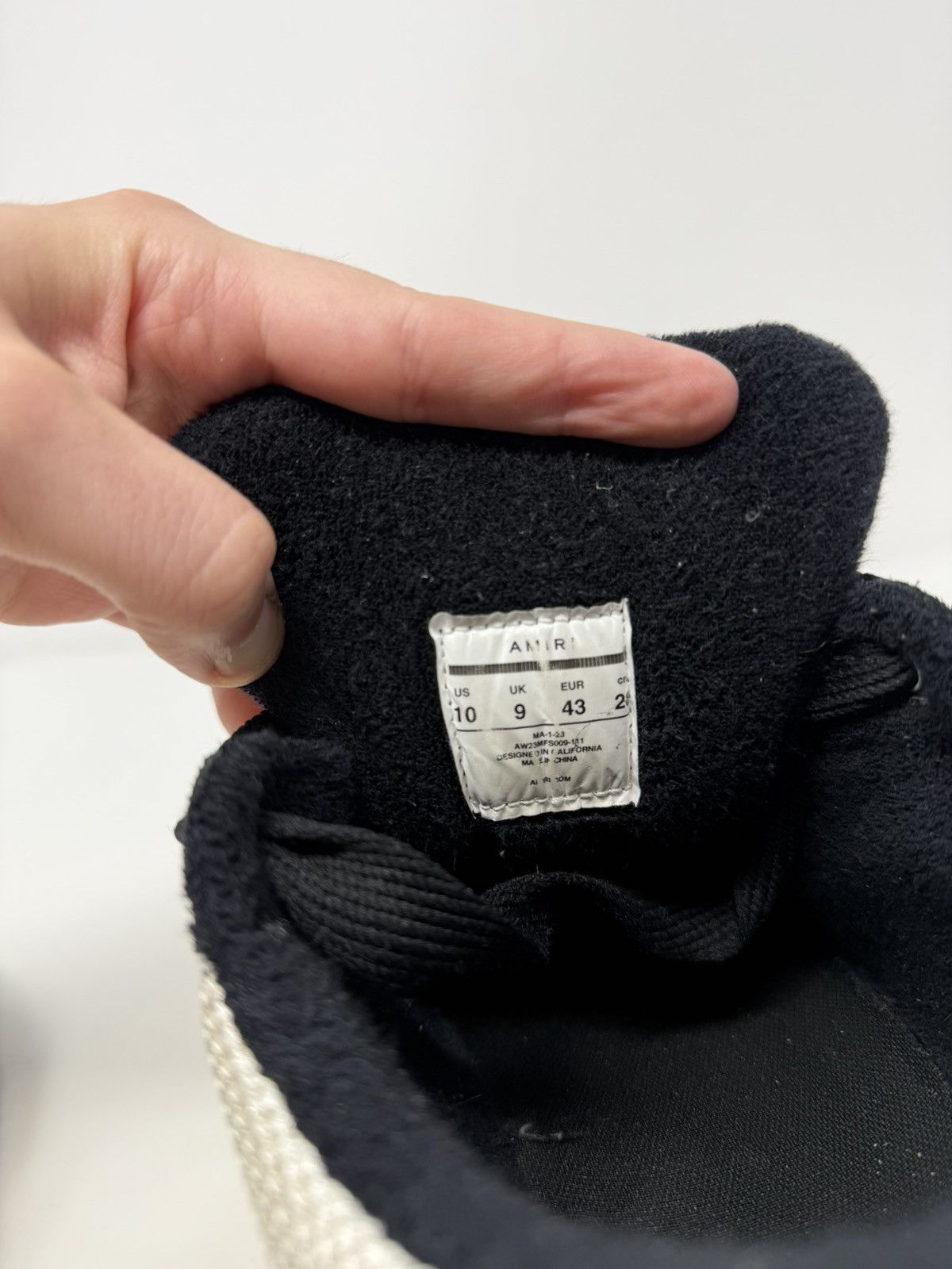 Amiri Amiri MA 1 Sneaker White Black Size US 10 / EU 43 - 7 Thumbnail