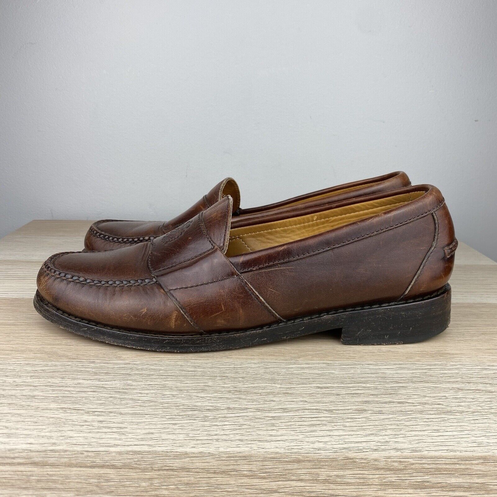 Polo Ralph Lauren Vintage Polo Ralph Lauren Stadium Crest Penny Loafers 11.5D Size US 11.5 / EU 44-45 - 3 Thumbnail