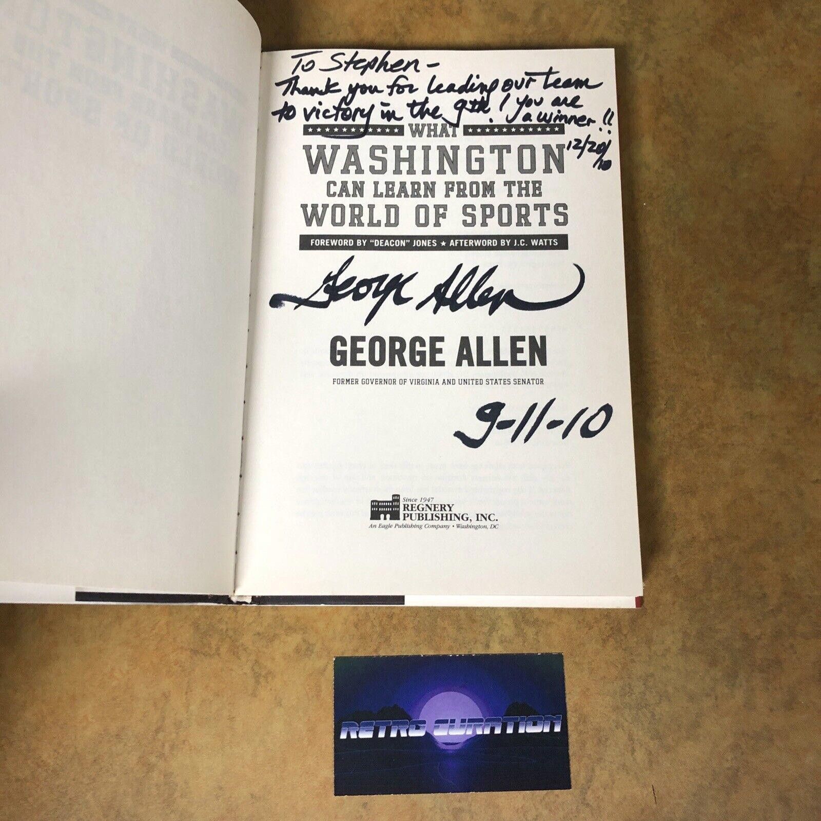 Designer Signed What Washington Can Learn from Sports by George Allen Size ONE SIZE - 2 Thumbnail