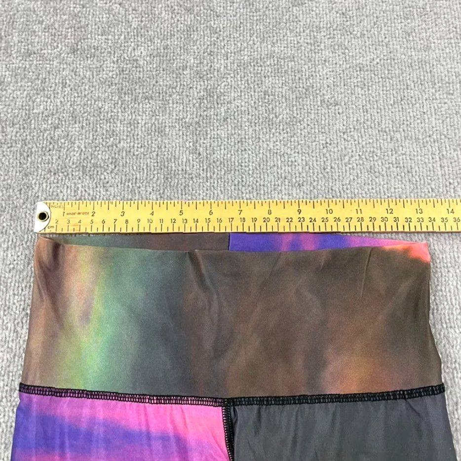 Vintage Teeki Leggings Womens Small 26 x 27.5 Skinny Tight Leg Art Sunset Cloud Abstract Size 28" / US 6 / IT 42 - 7 Thumbnail